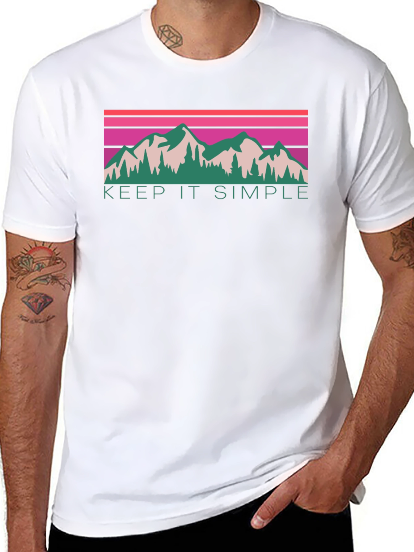 Keep It Simple Mountain Graphic Tee