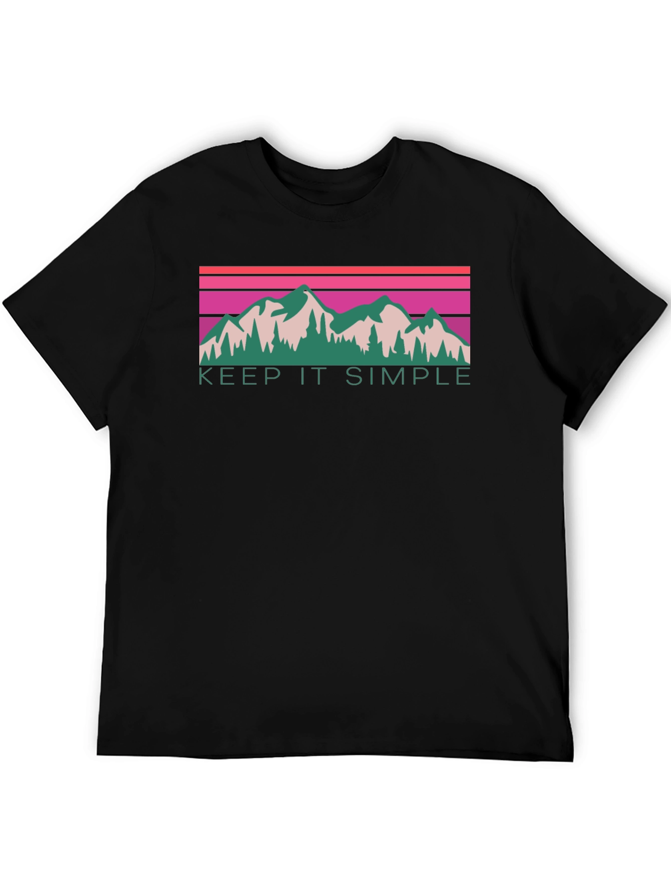 Keep It Simple Mountain Graphic Tee