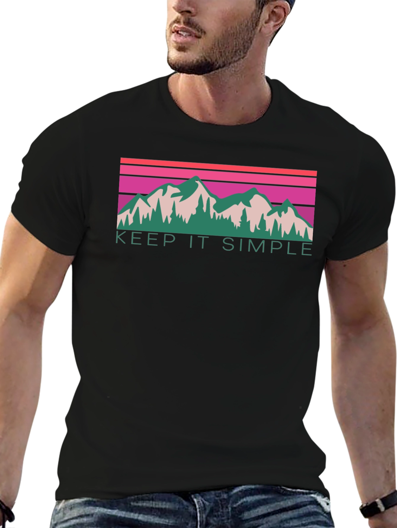 Keep It Simple Mountain Graphic Tee