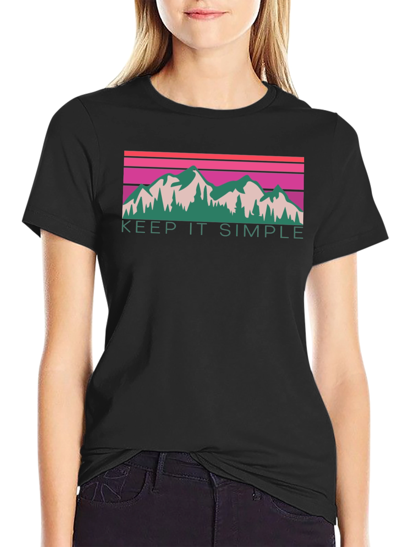 Keep It Simple Mountain Graphic Tee