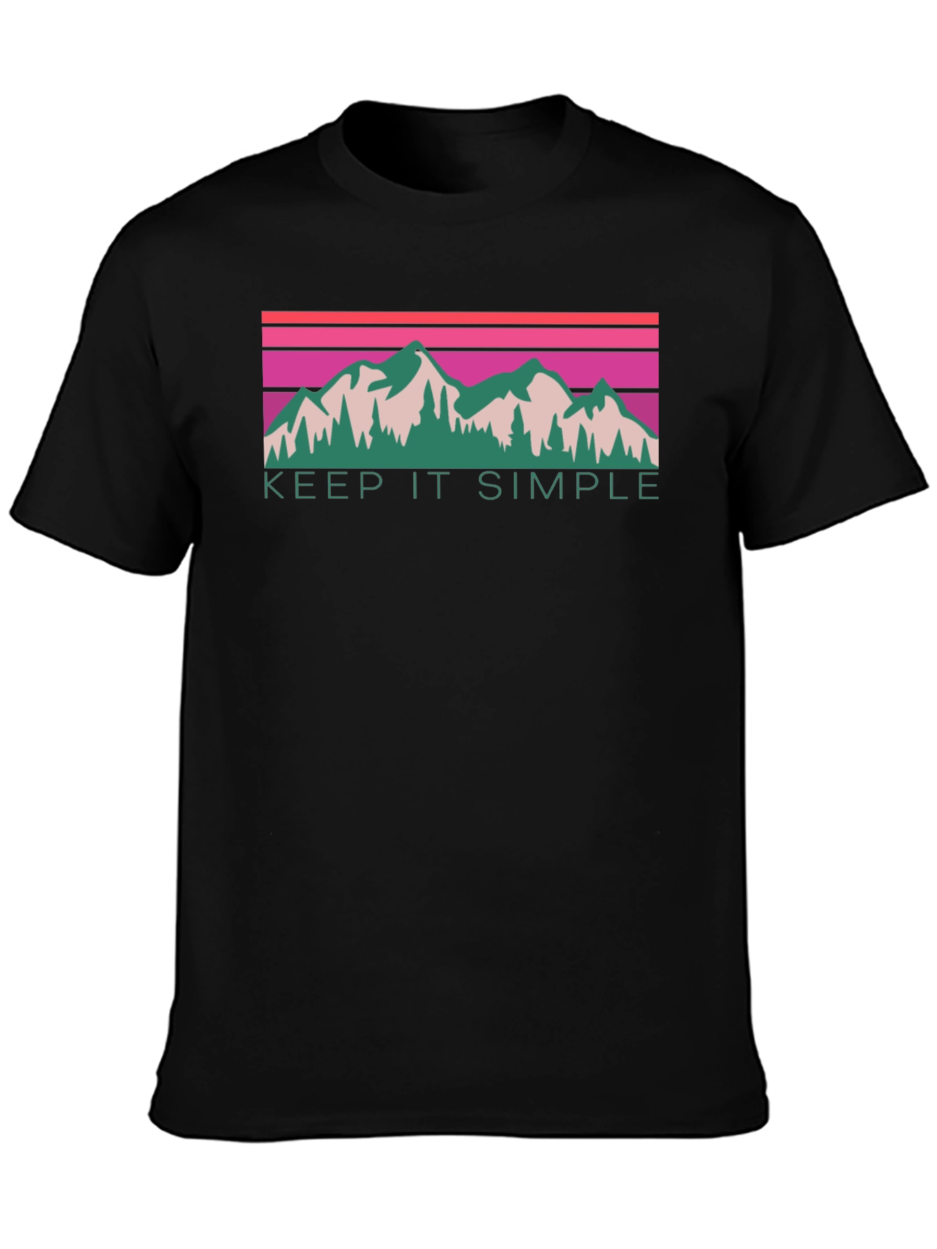 Keep It Simple Mountain Graphic Tee