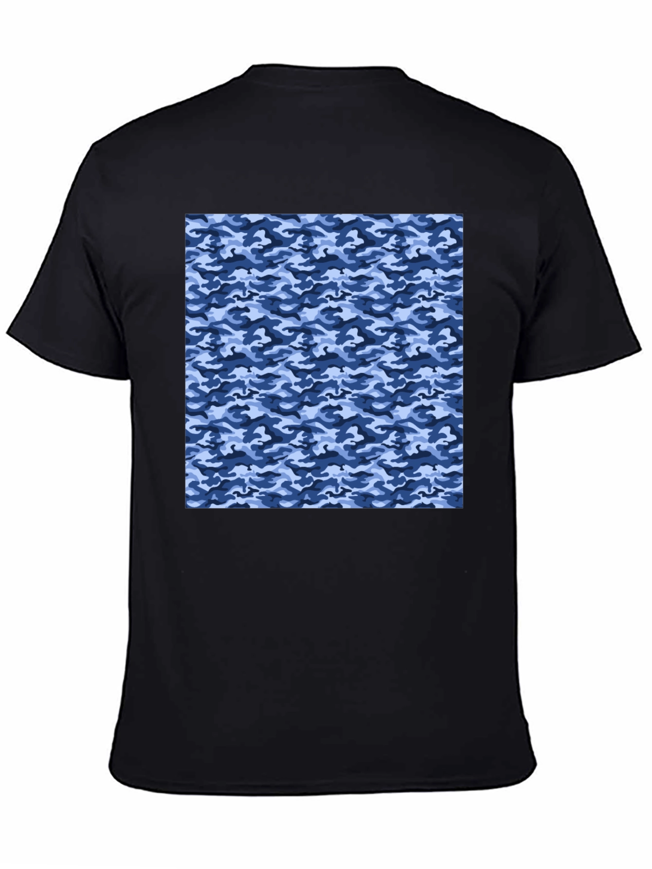 Cool Blue Camo T-Shirt - Modern Style