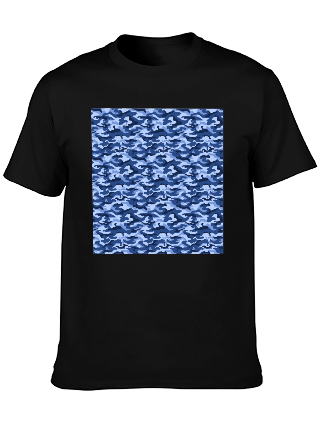 Cool Blue Camo T-Shirt - Modern Style