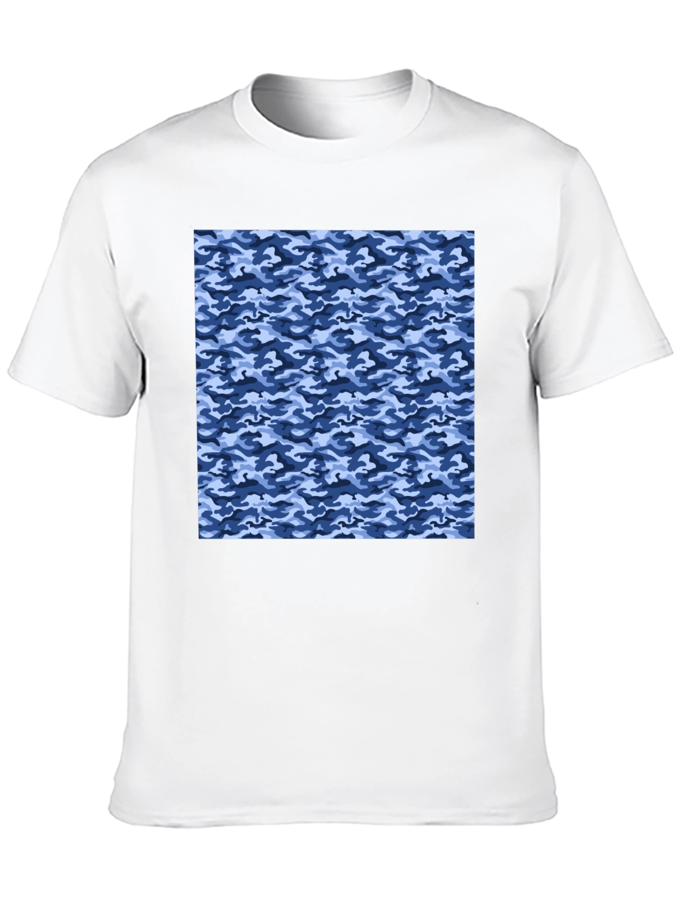 Cool Blue Camo T-Shirt - Modern Style