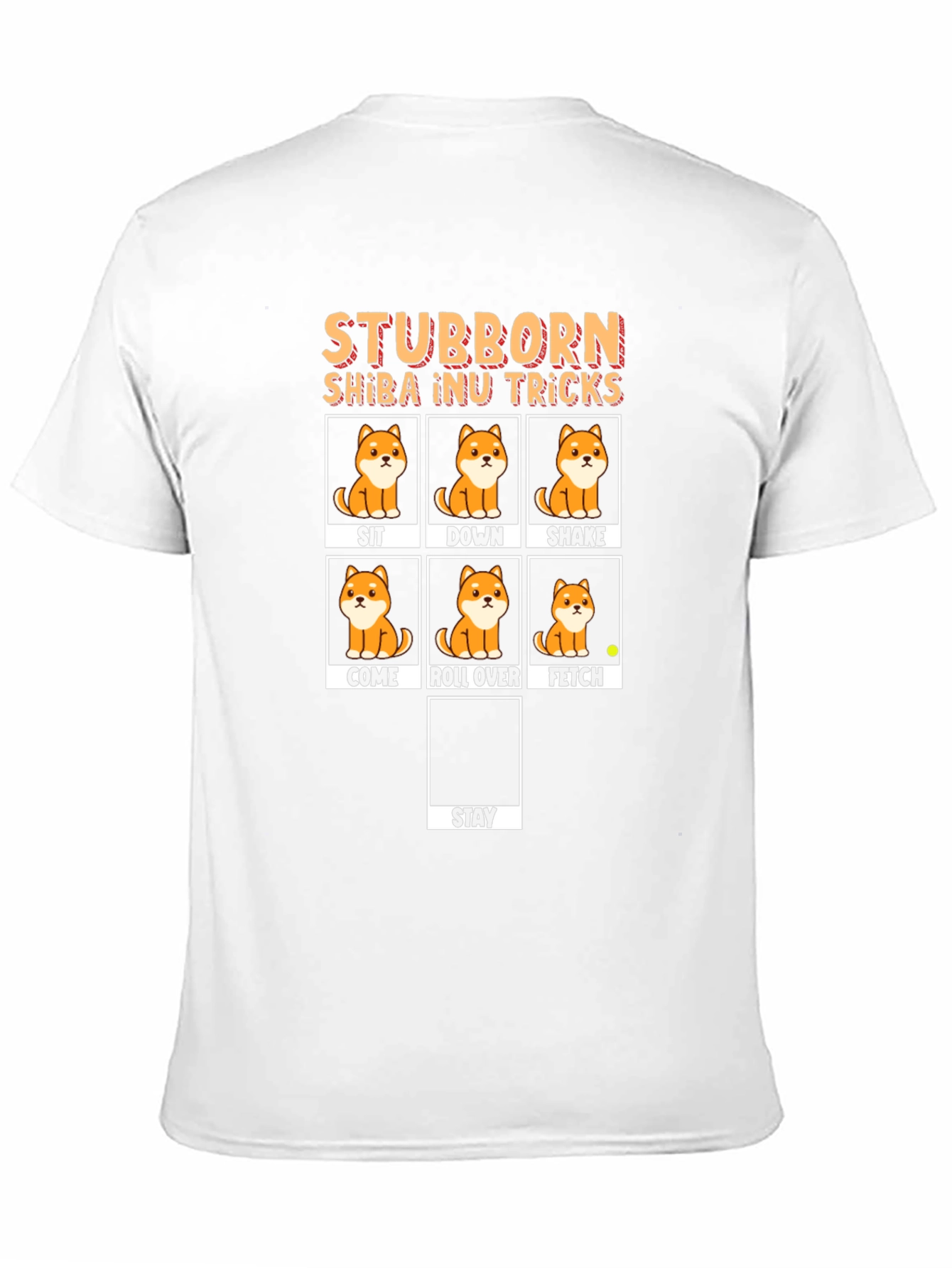 Stubborn Shiba Inu Tricks Black T-Shirt