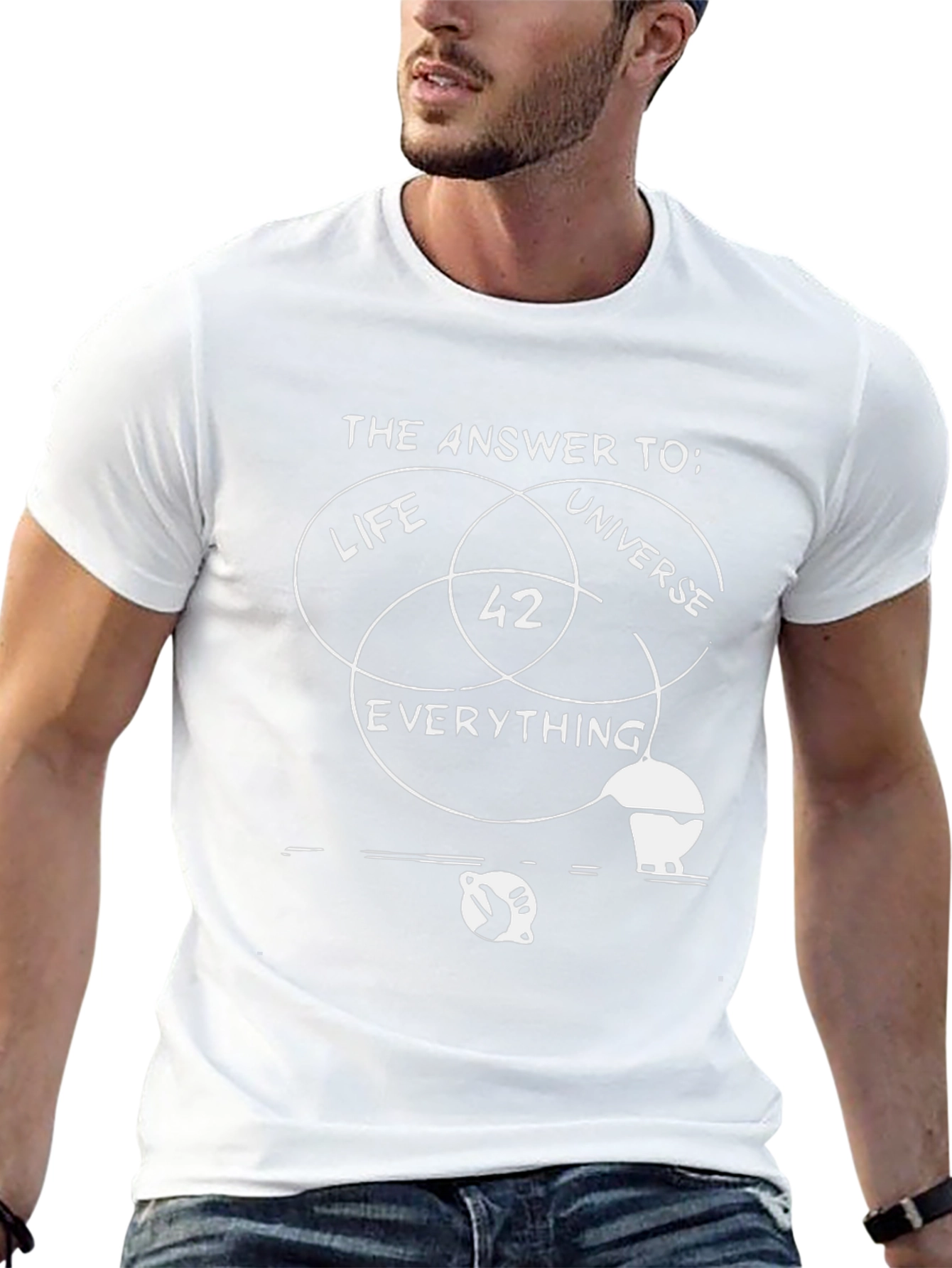 Answer to Life Universe Everything 42 Black T-Shirt