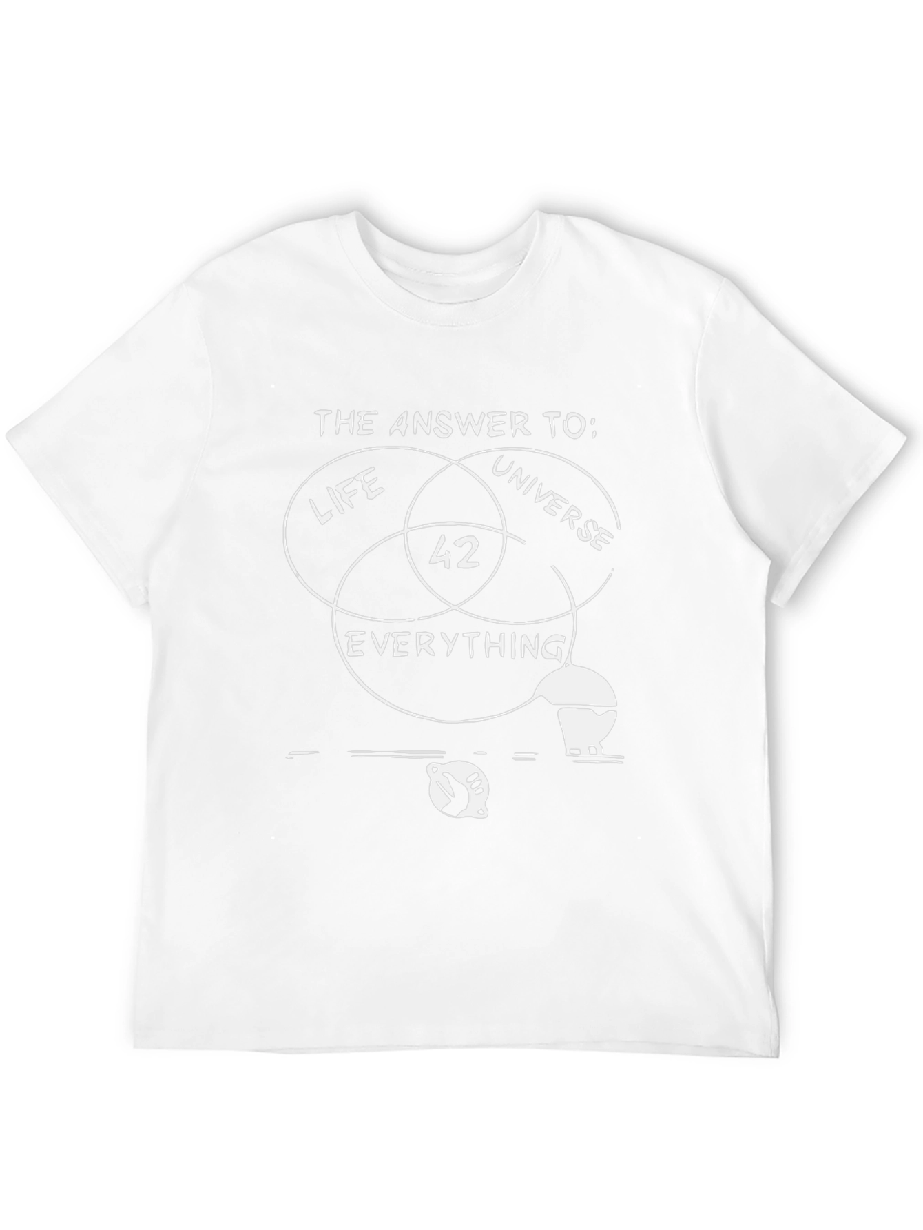 Answer to Life Universe Everything 42 Black T-Shirt