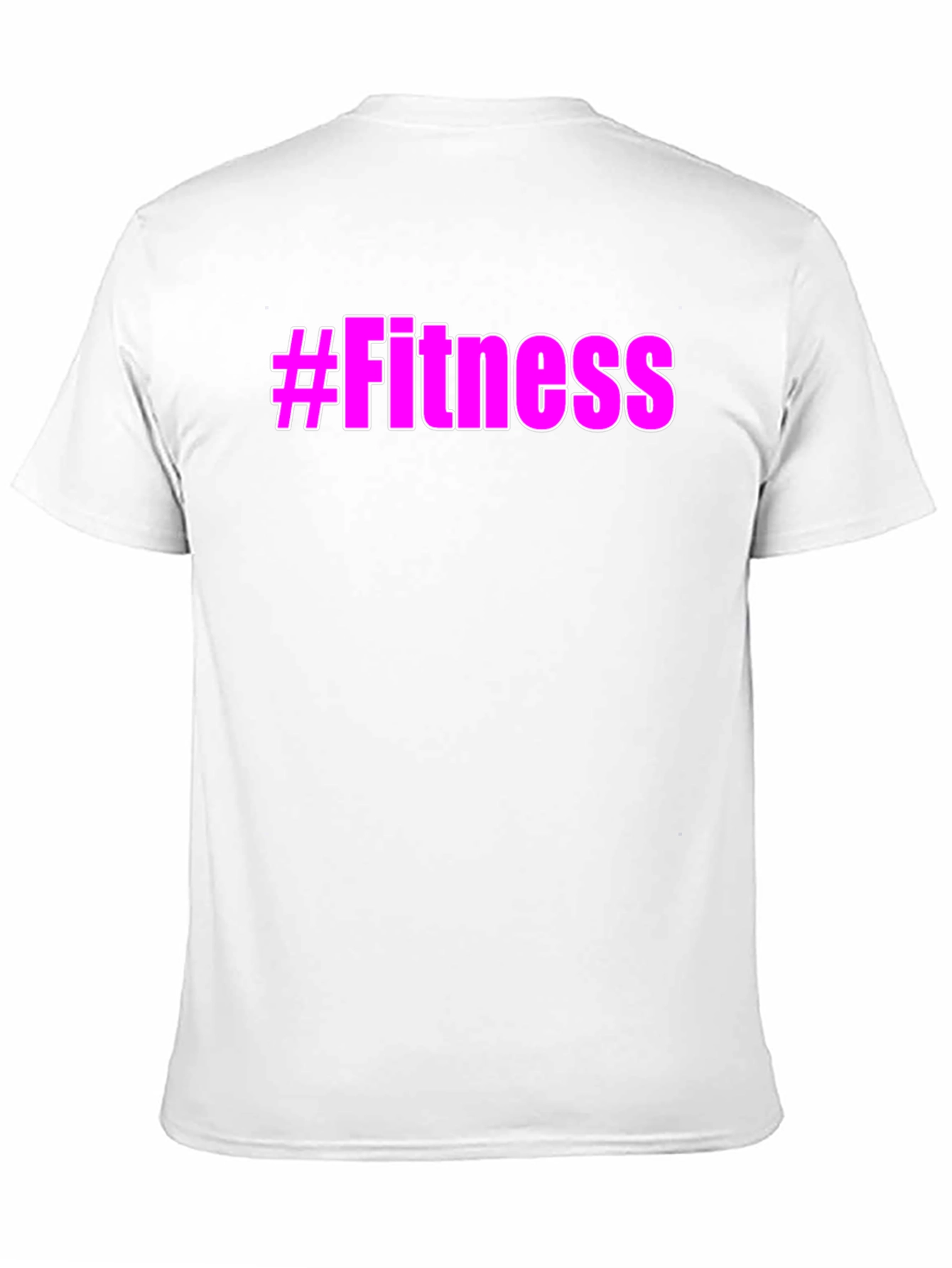 #Fitness Graphic Tee - Trendy Workout Shirt