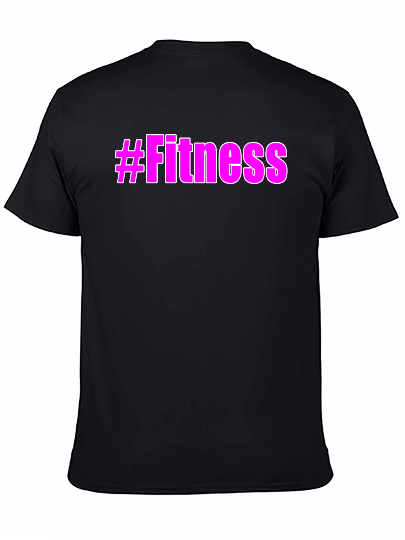 #Fitness Graphic Tee - Trendy Workout Shirt