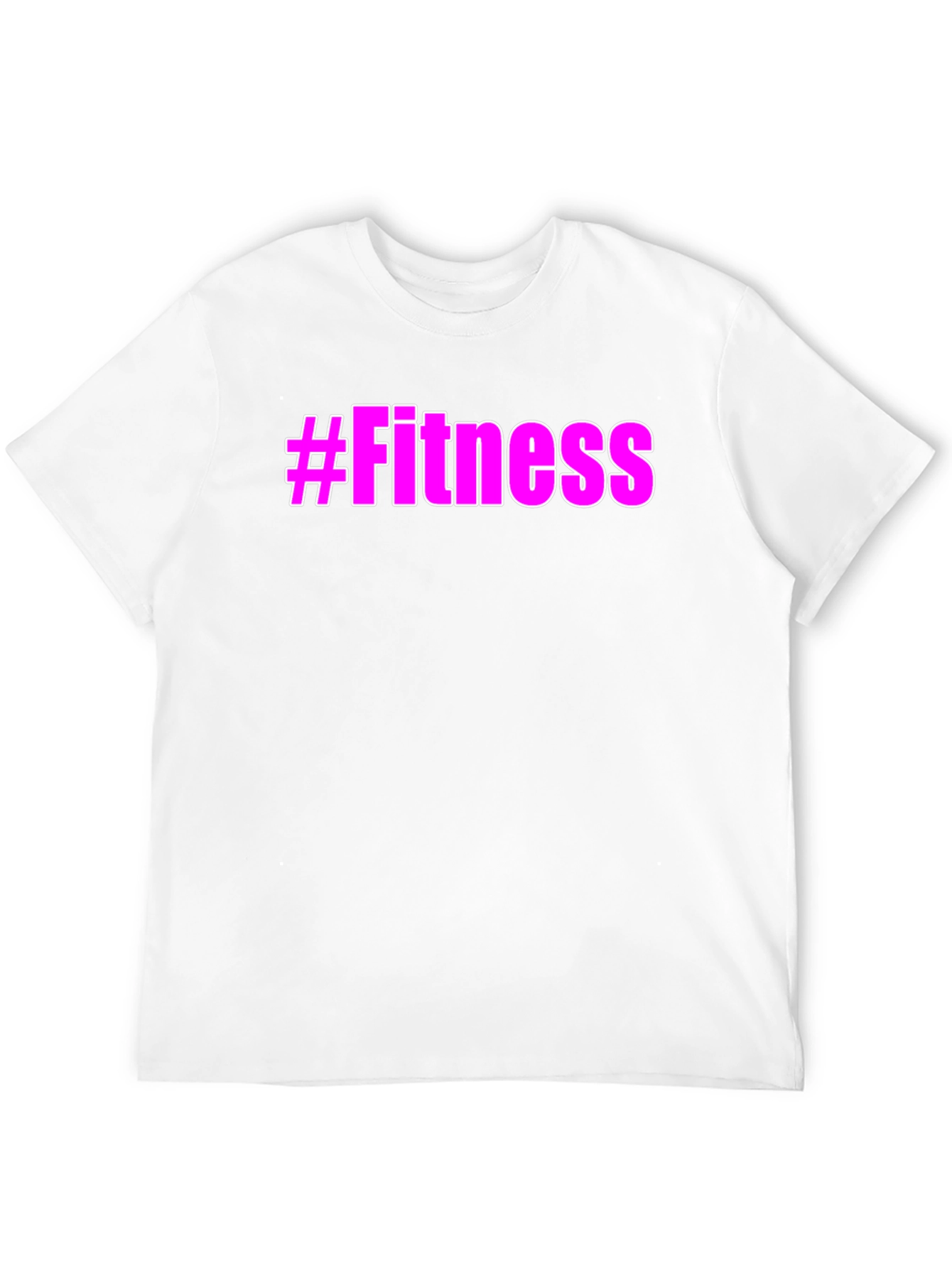 #Fitness Graphic Tee - Trendy Workout Shirt