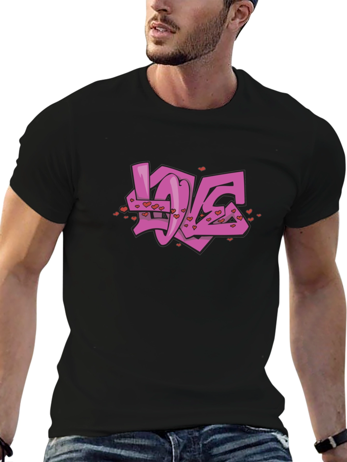 Love Graffiti Graphic T-Shirt - Soft Cotton Blend