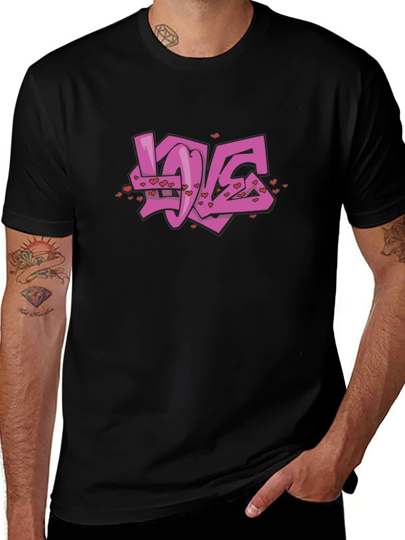Love Graffiti Graphic T-Shirt - Soft Cotton Blend
