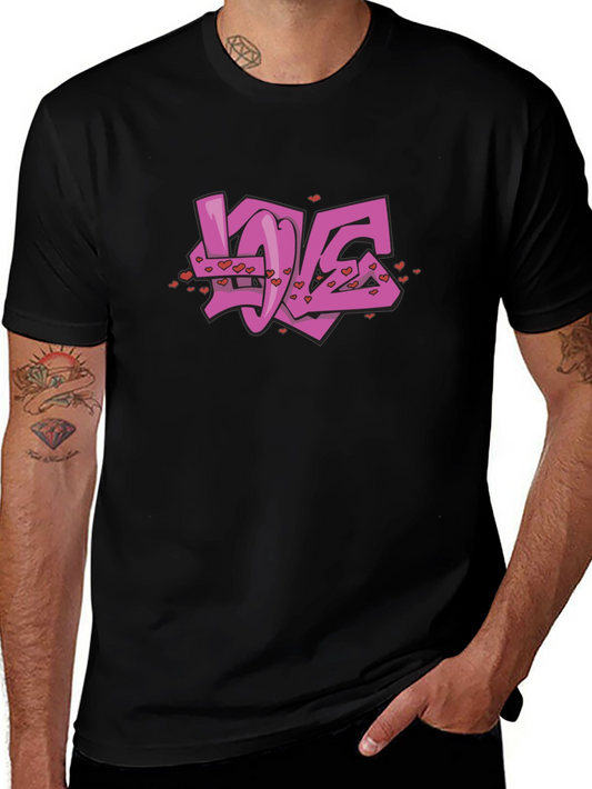 Love Graffiti Graphic T-Shirt - Soft Cotton Blend
