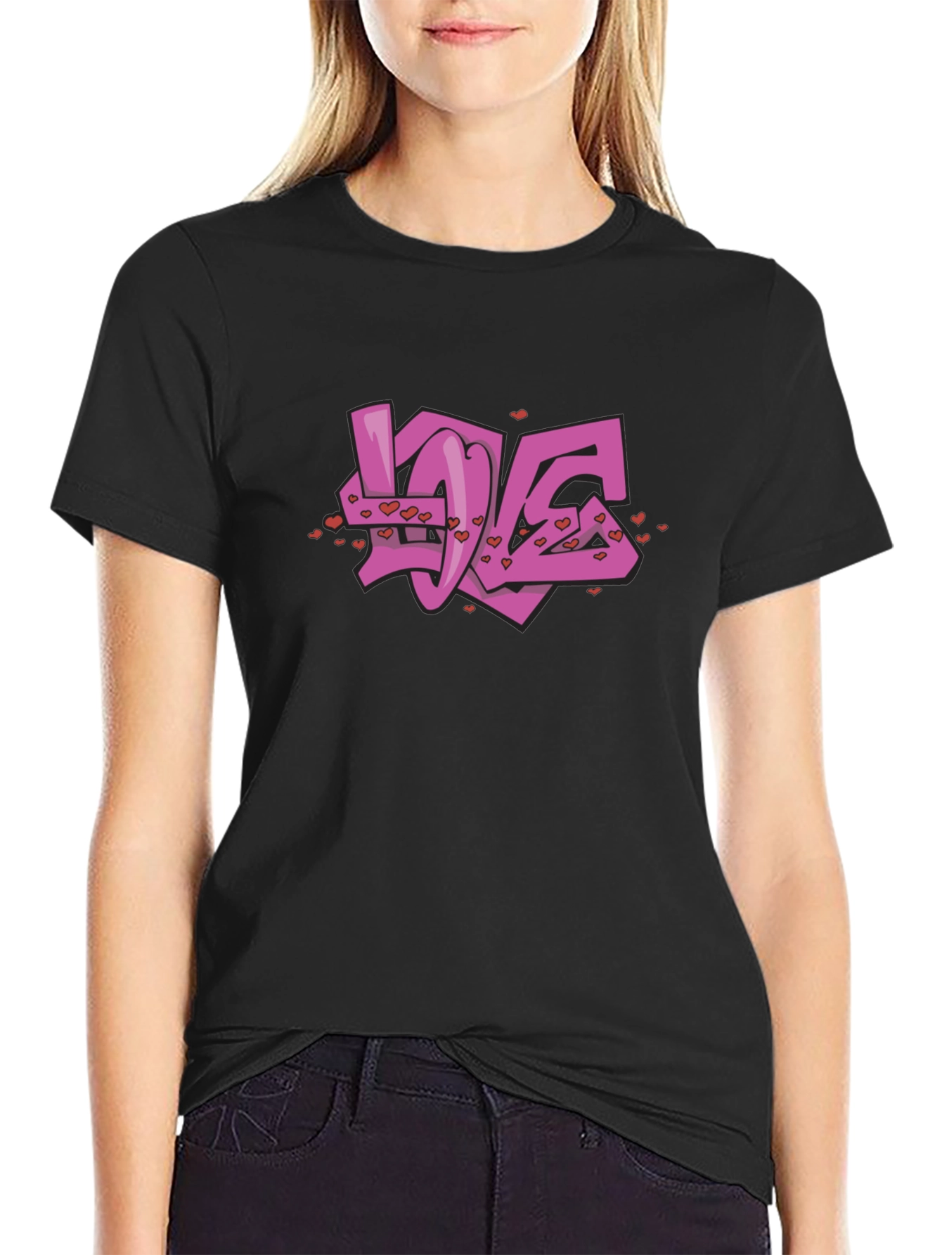 Love Graffiti Graphic T-Shirt - Soft Cotton Blend