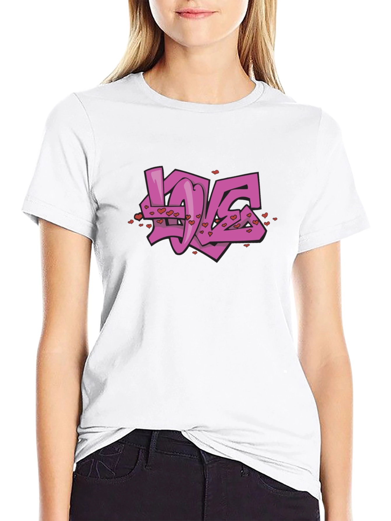 Love Graffiti Graphic T-Shirt - Soft Cotton Blend