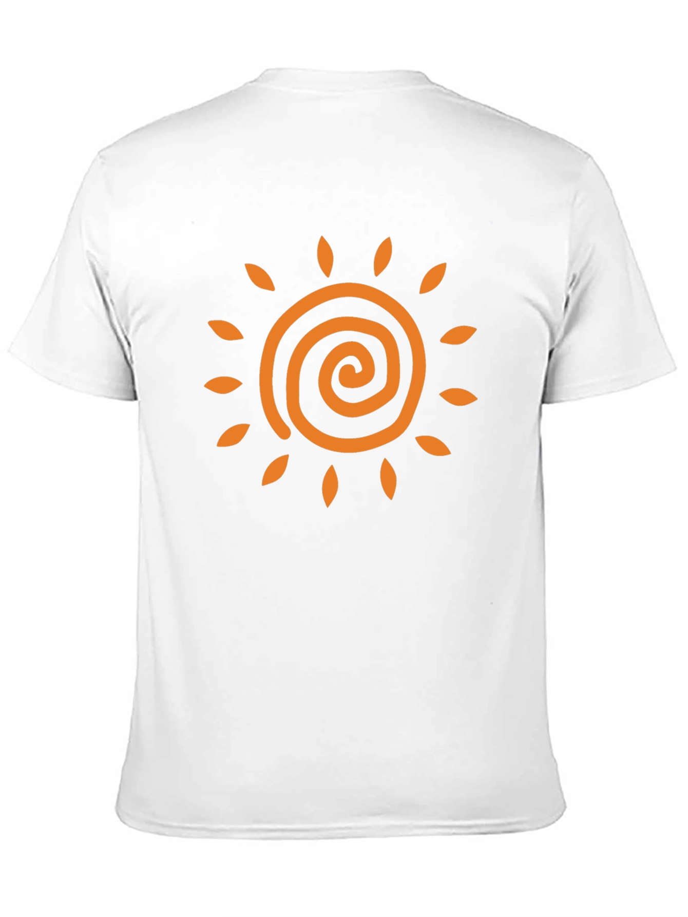 Sun Spiral Graphic Tee - Black Casual T-Shirt