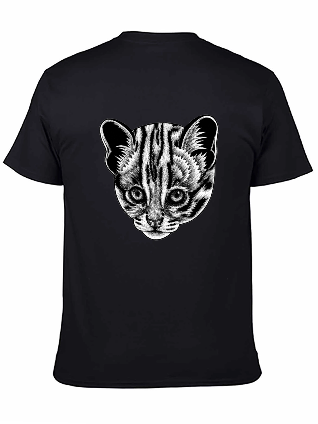 Leopard Cat Graphic Tee - Cool Animal Print T-Shirt
