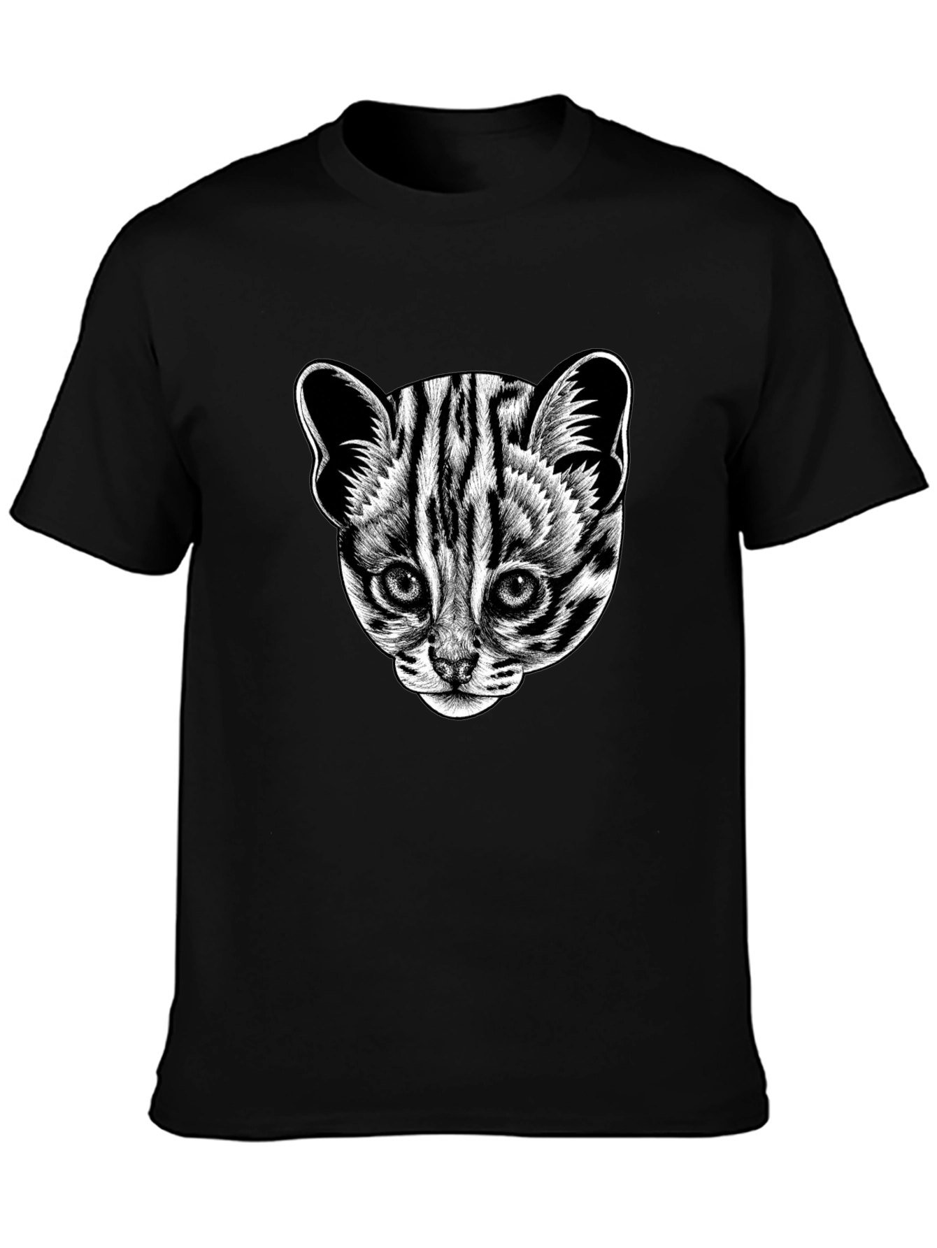 Leopard Cat Graphic Tee - Cool Animal Print T-Shirt