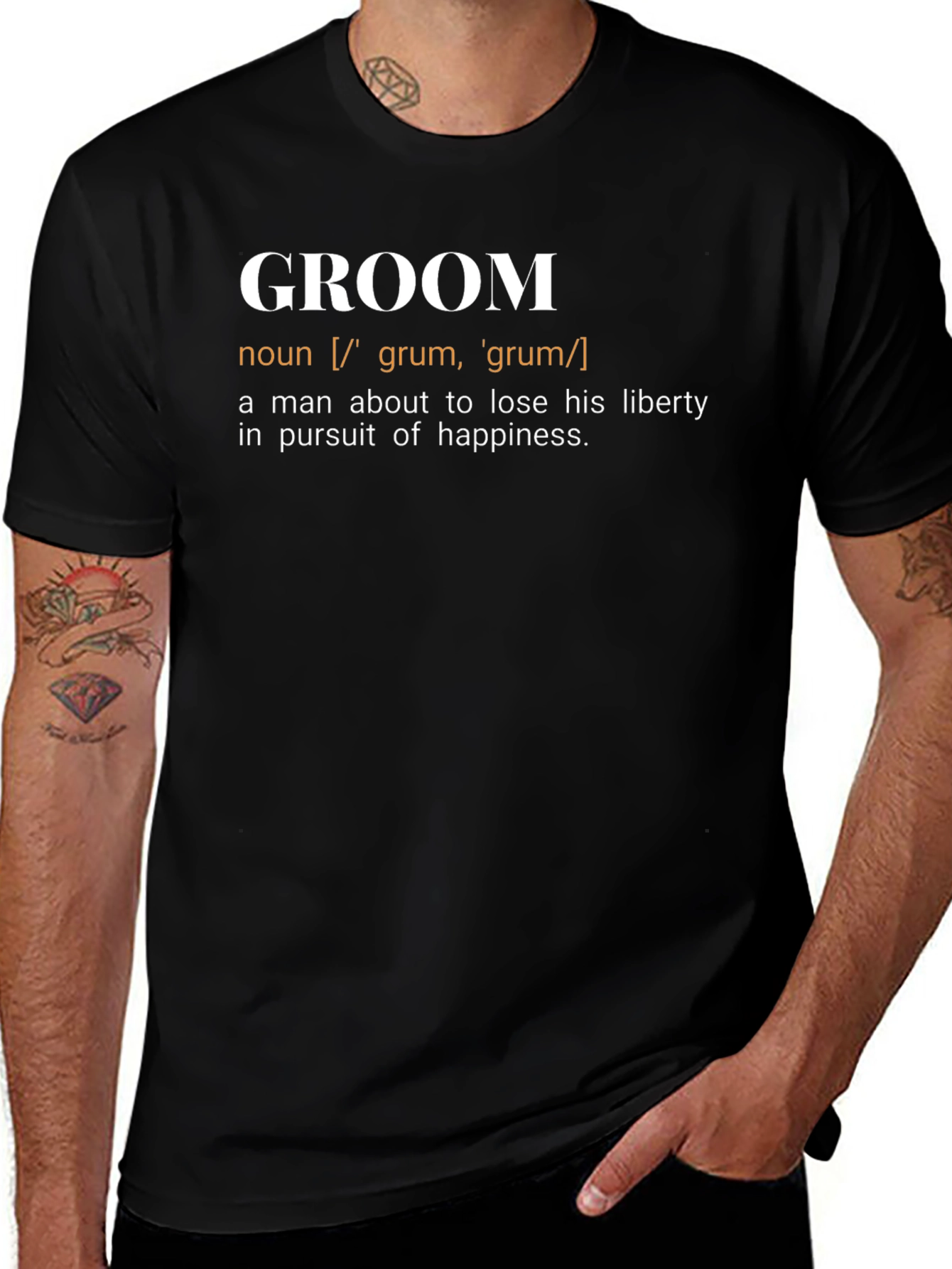 Groom Definition T-Shirt - Funny Wedding Gift