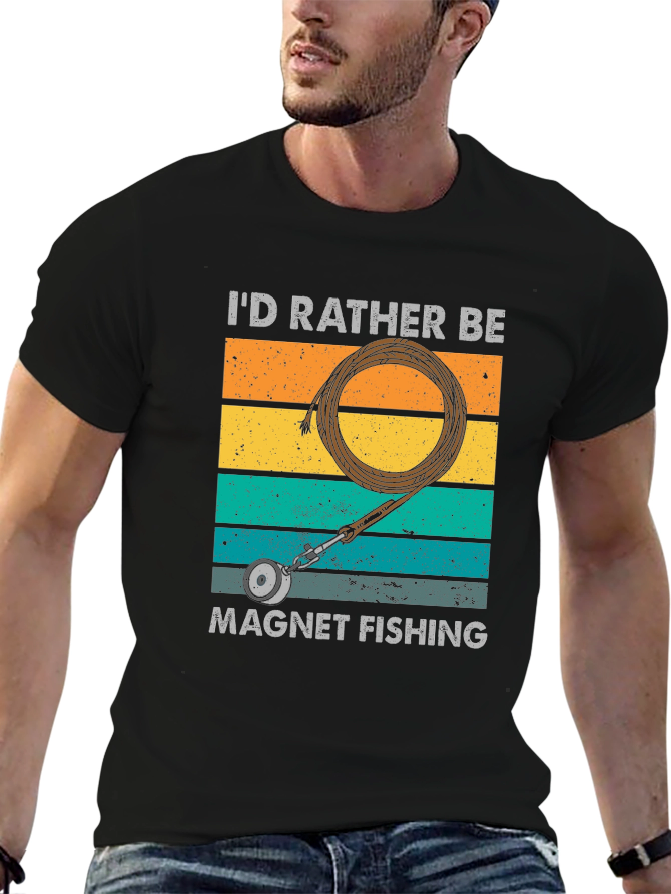 Magnet Fishing T-Shirt - Retro Design