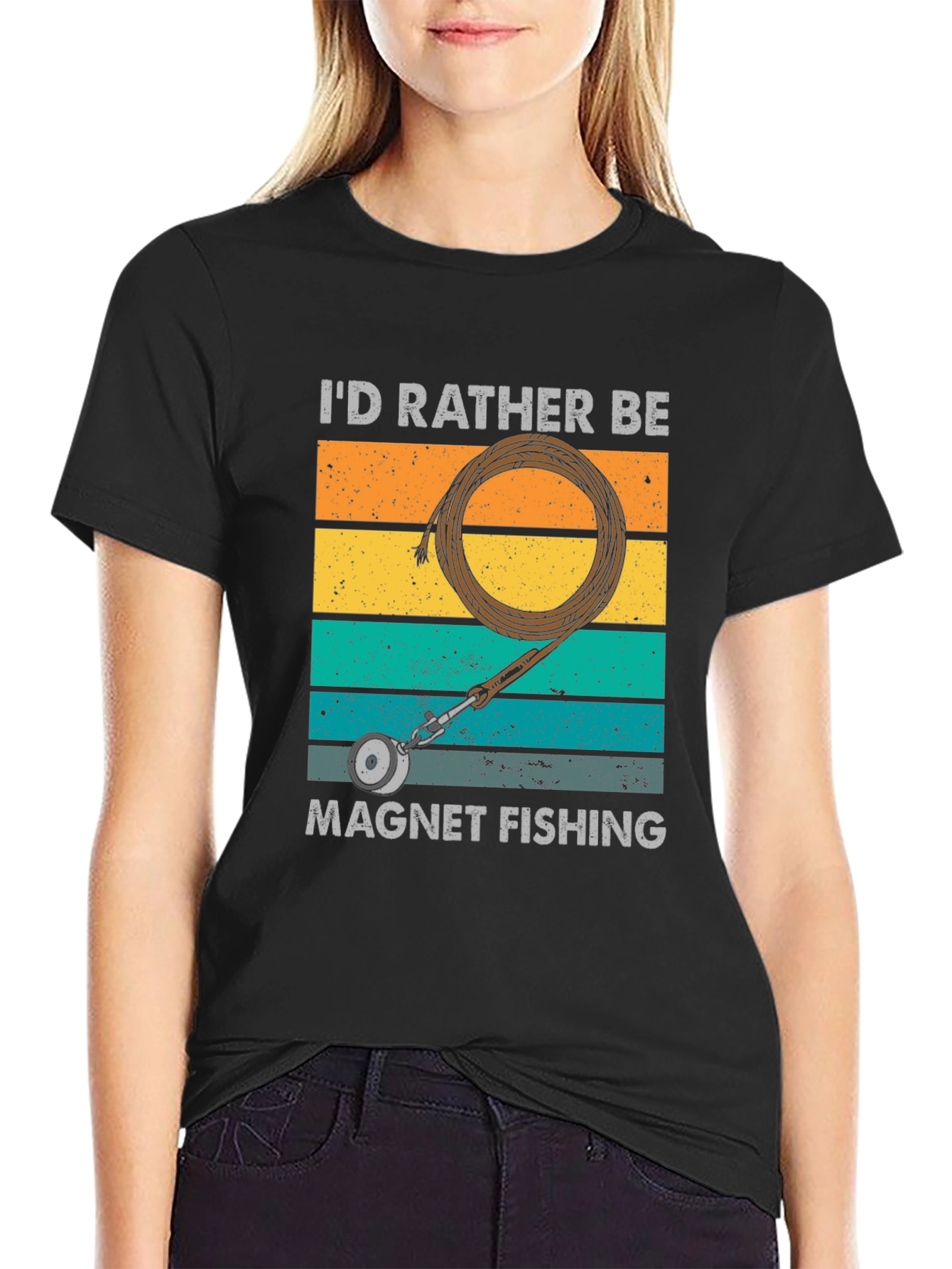 Magnet Fishing T-Shirt - Retro Design