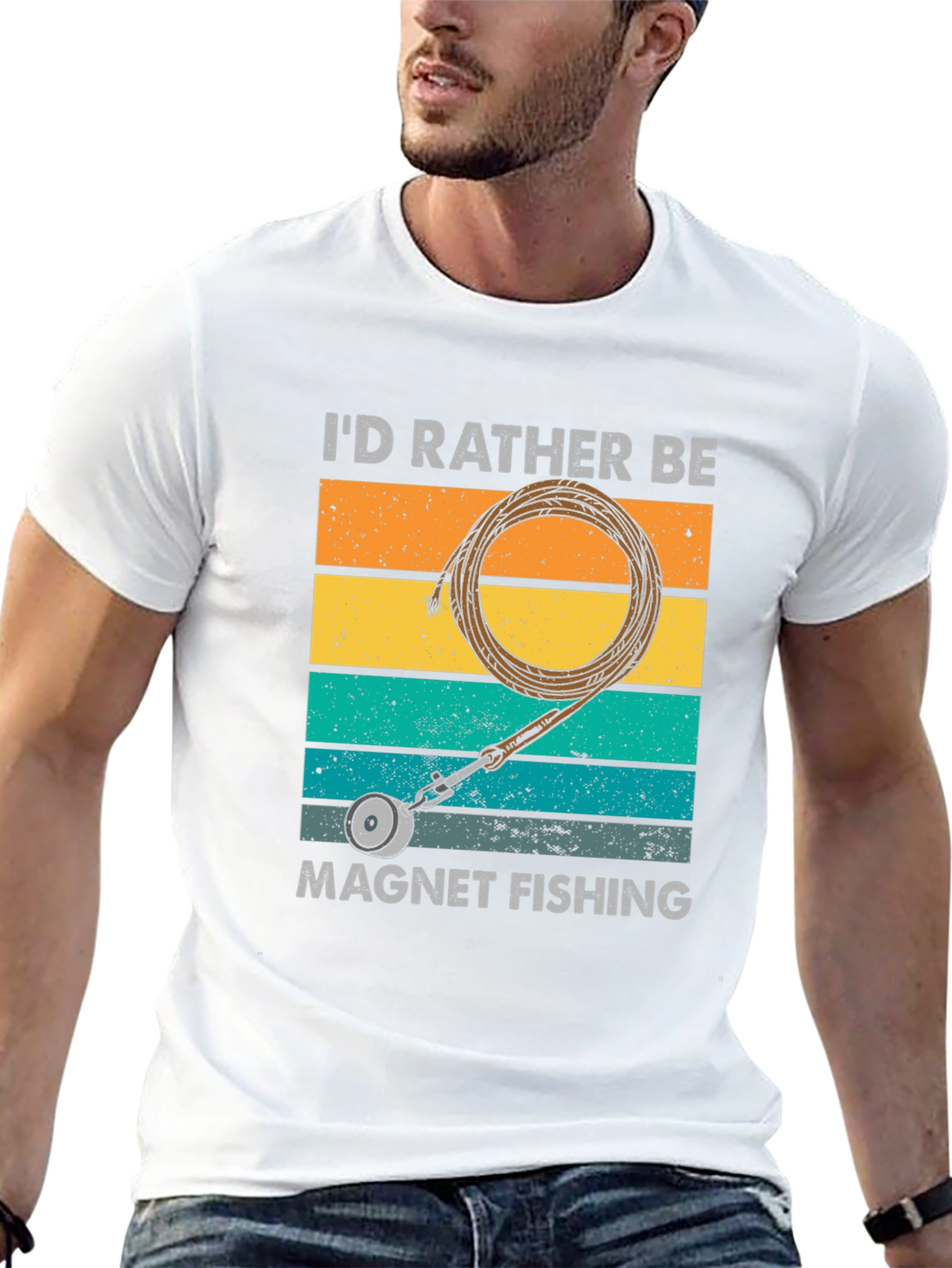 Magnet Fishing T-Shirt - Retro Design