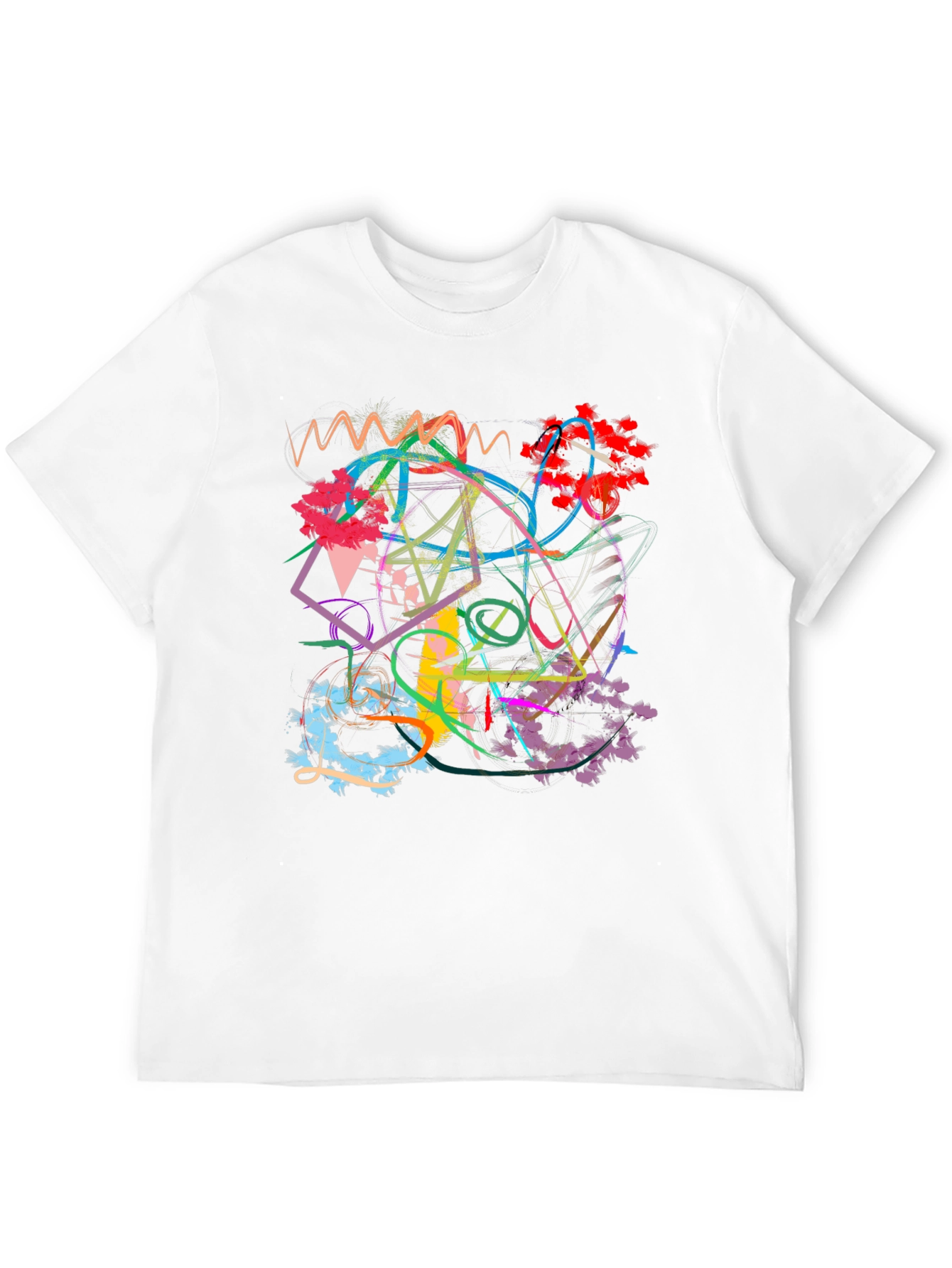 Abstract Art Graphic Black T-Shirt