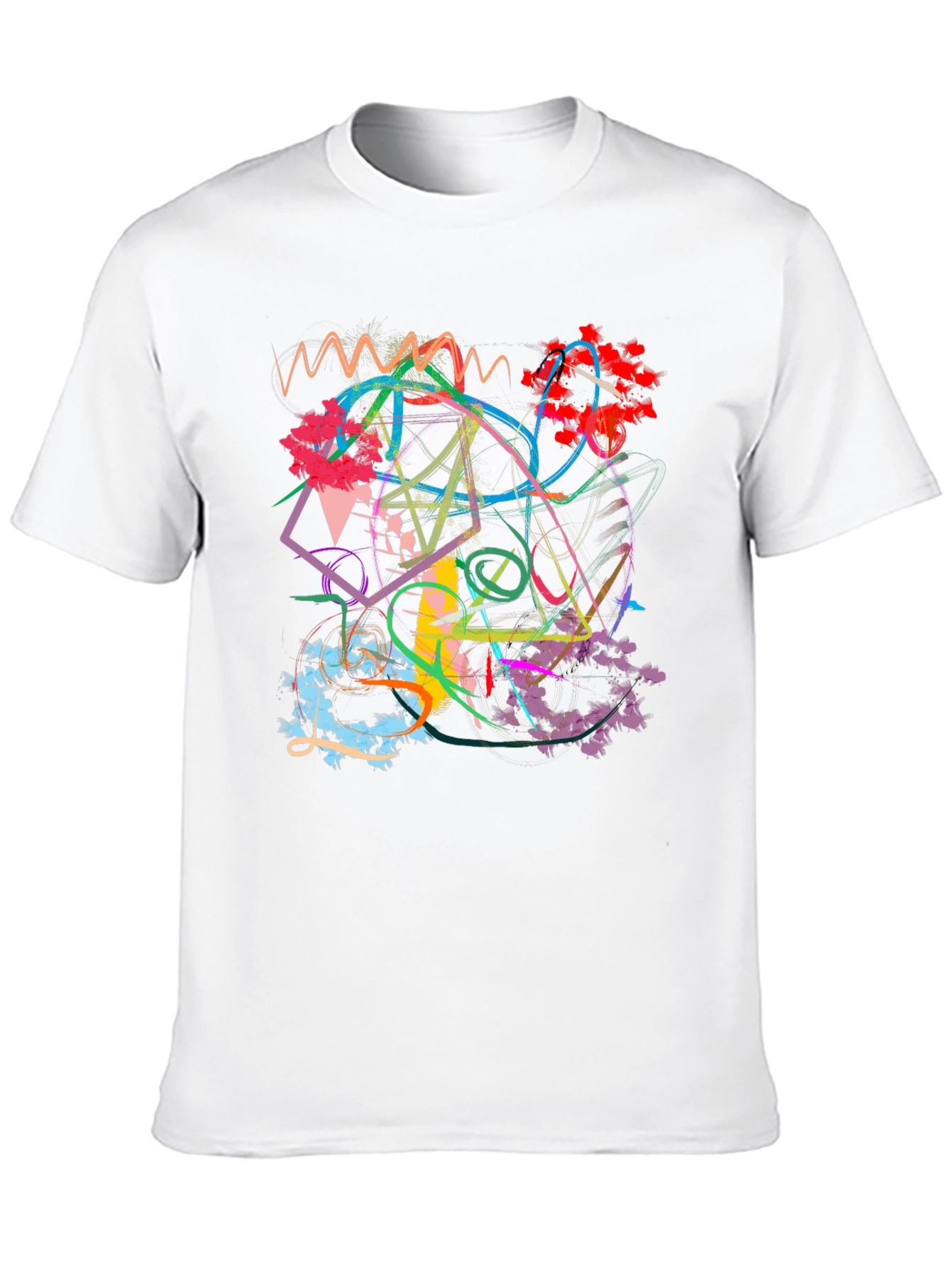 Abstract Art Graphic Black T-Shirt