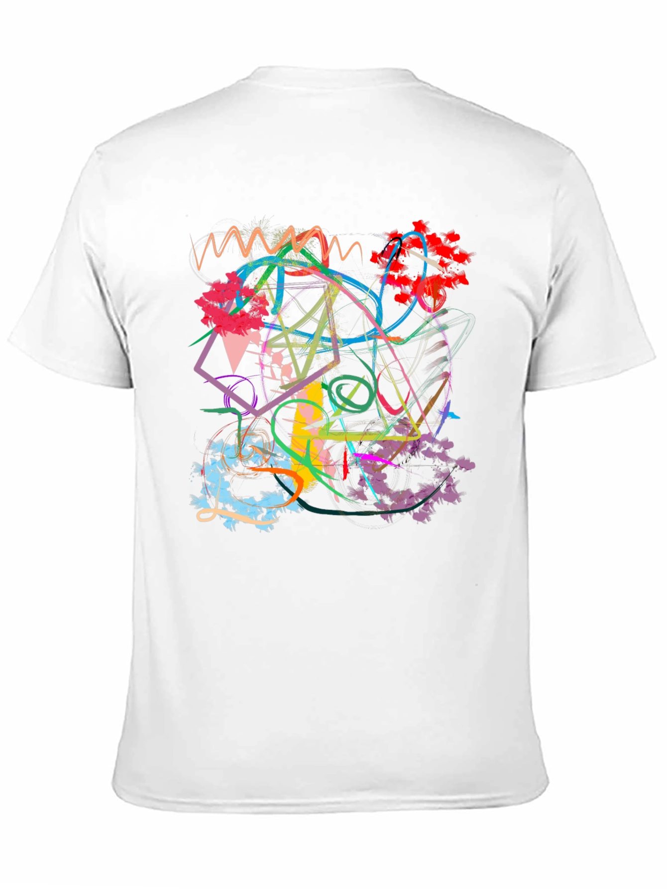 Abstract Art Graphic Black T-Shirt