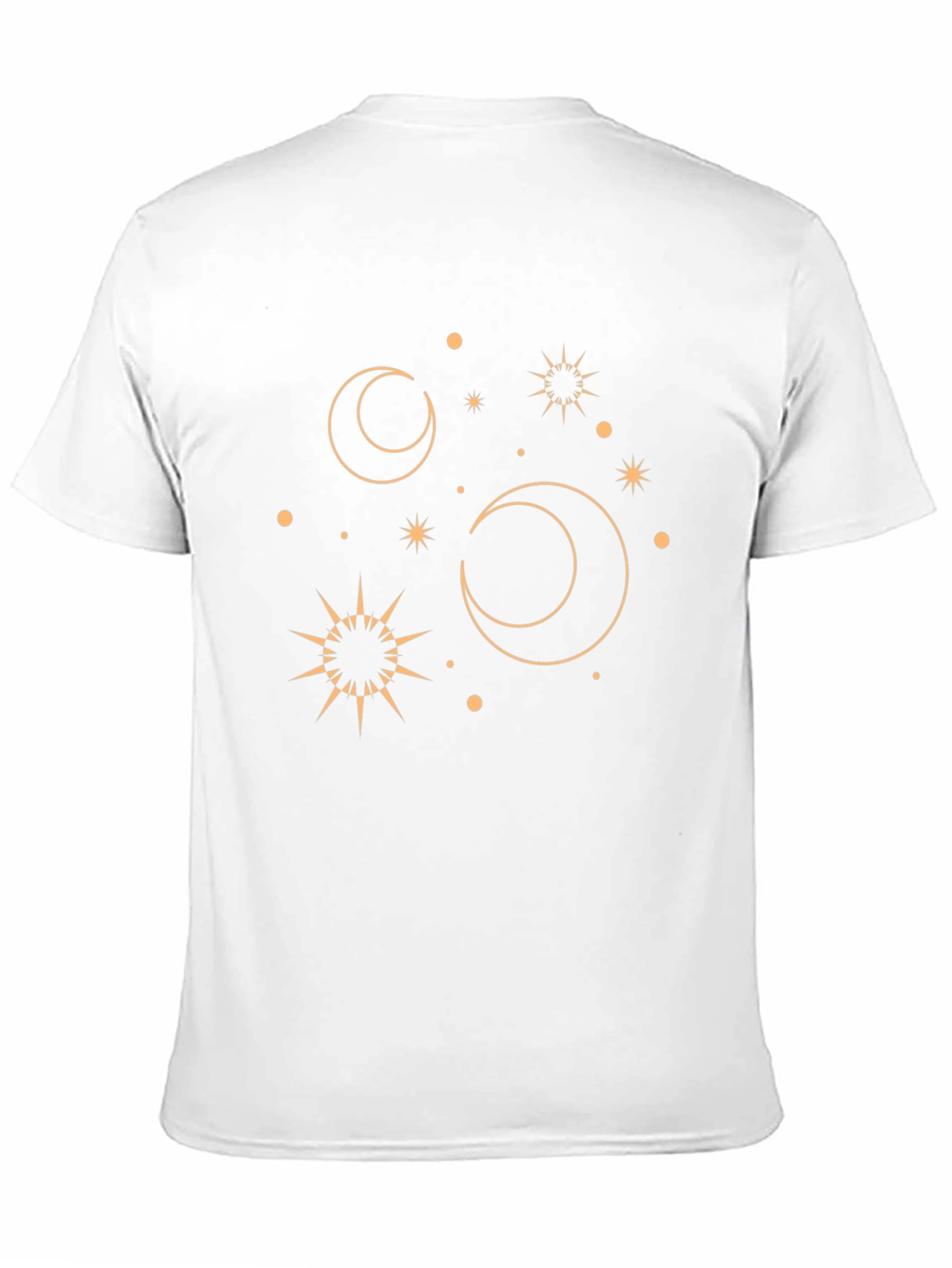 Celestial Graphic Tee - Black Cotton T-Shirt