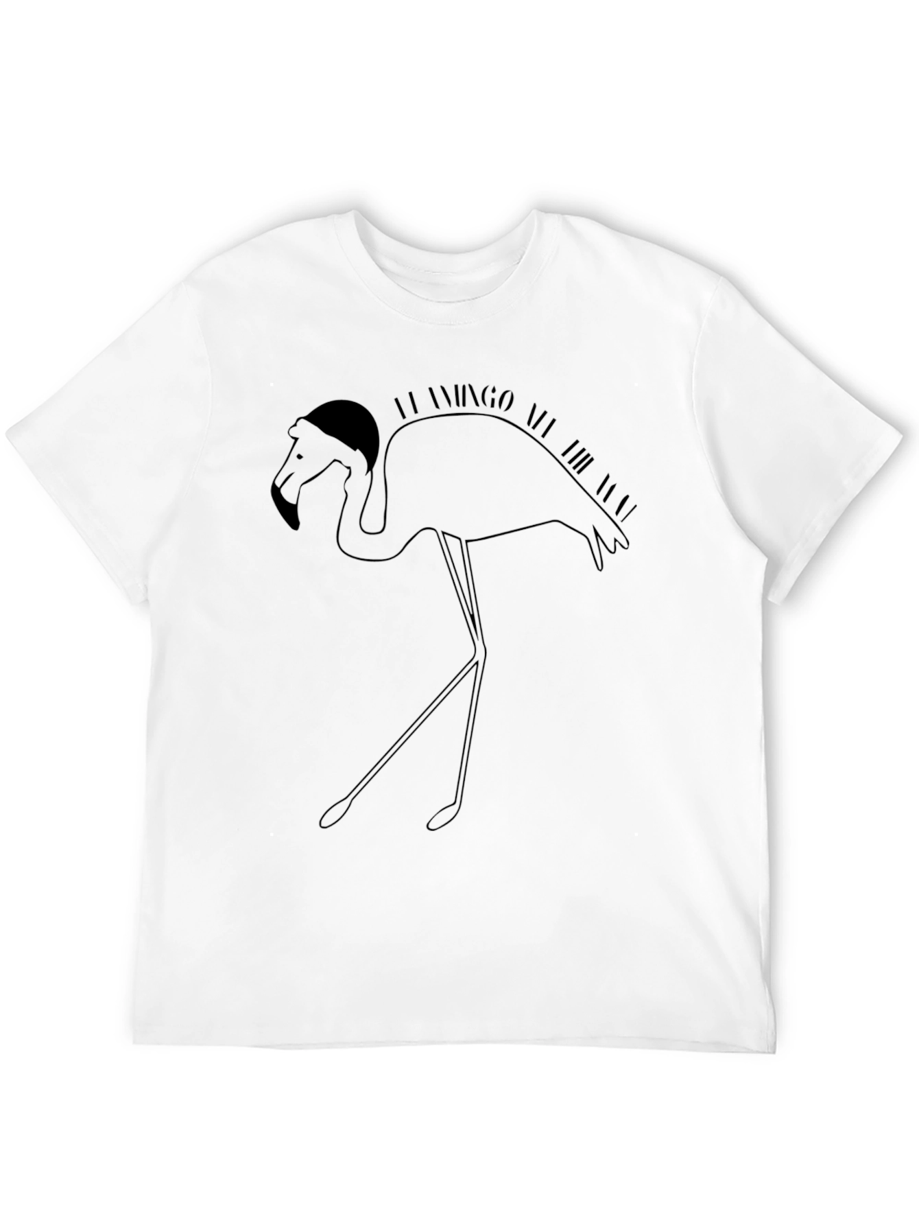 Flamingo All the Time Graphic Tee - Black