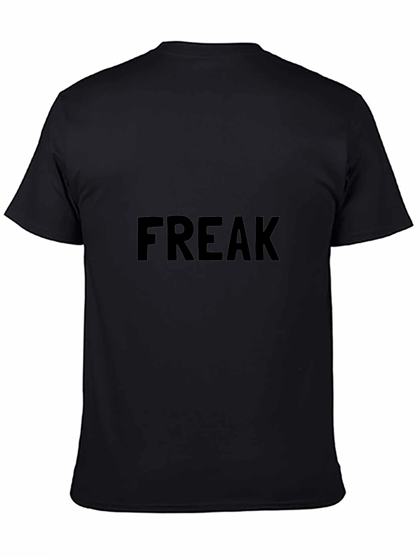 Freak Graphic Tee - Bold Black Cotton T-Shirt