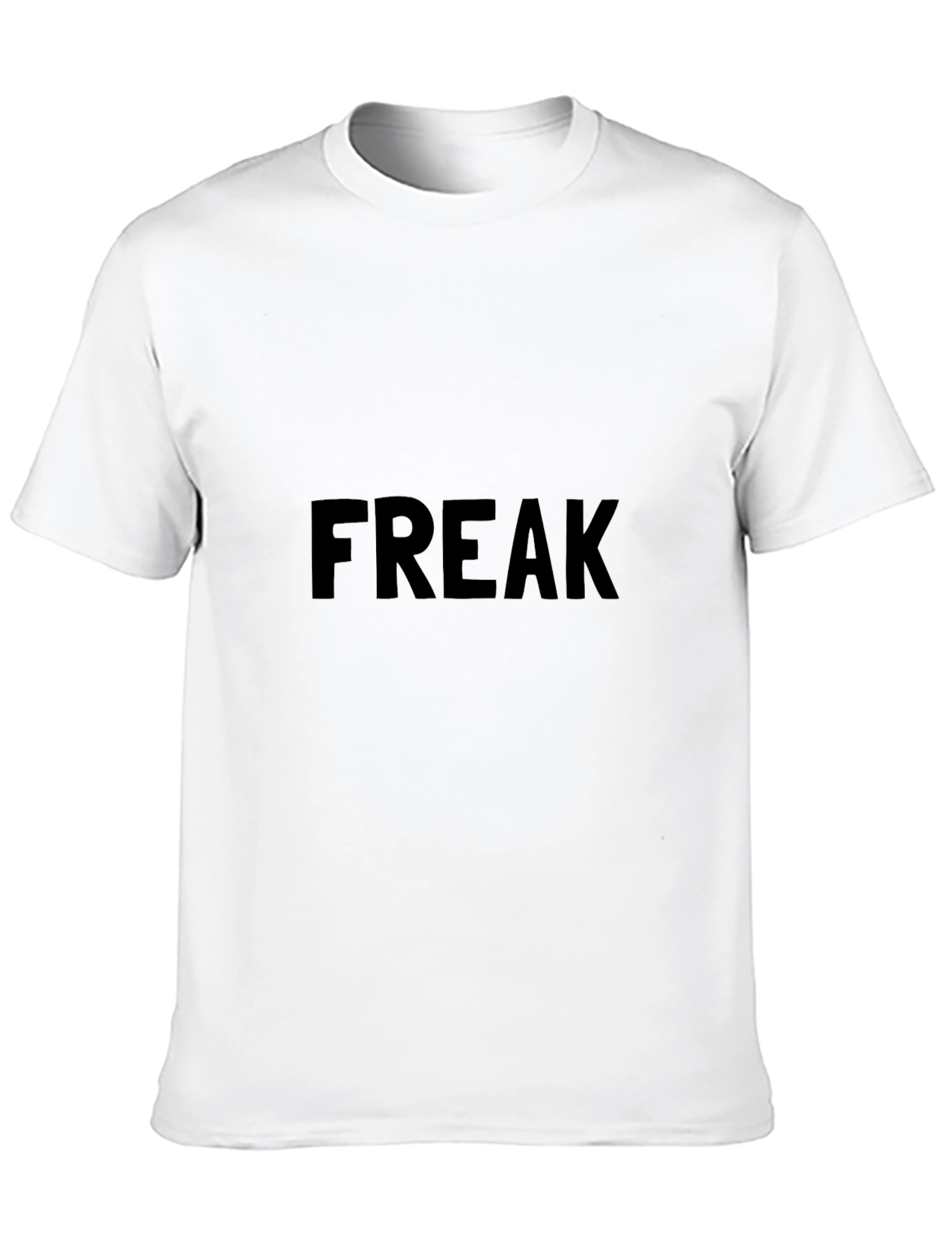 Freak Graphic Tee - Bold Black Cotton T-Shirt