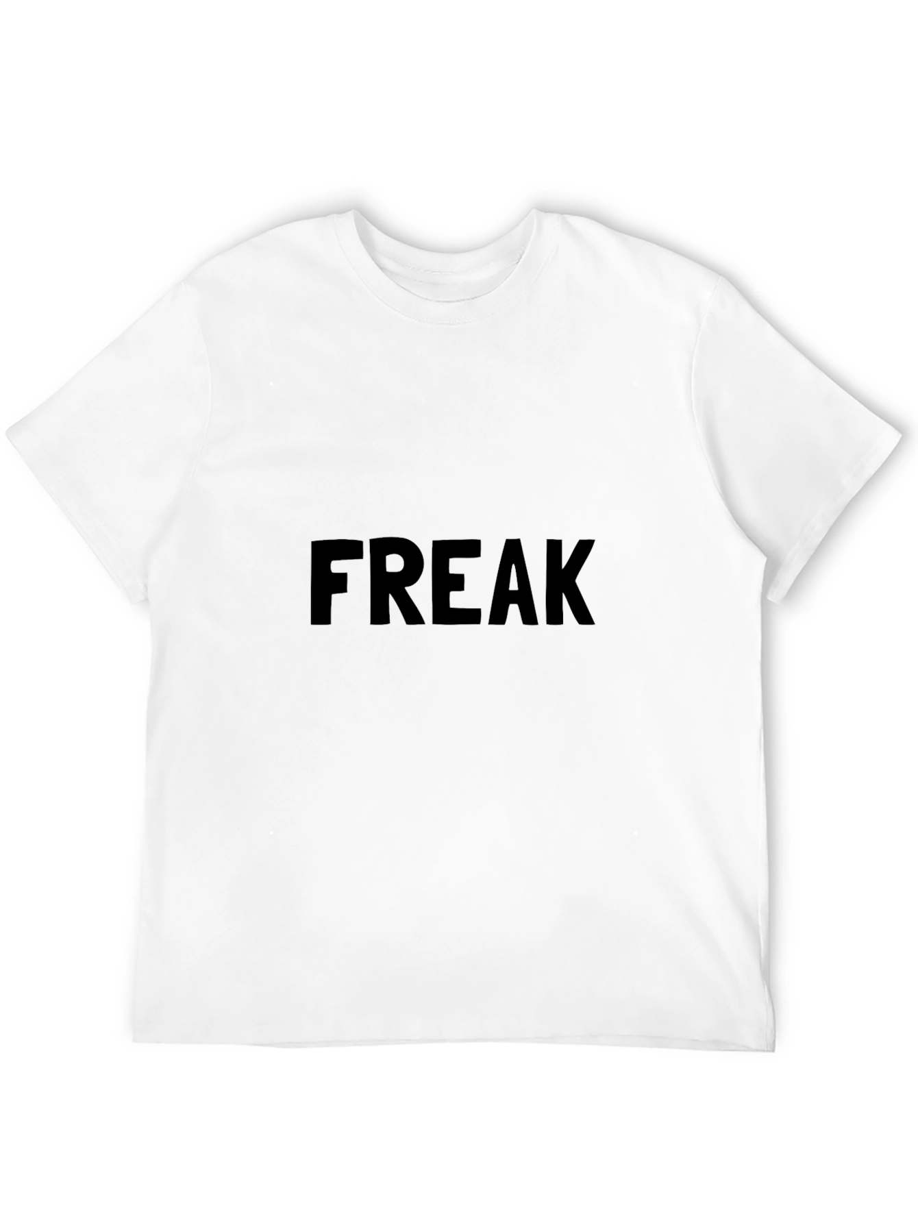 Freak Graphic Tee - Bold Black Cotton T-Shirt