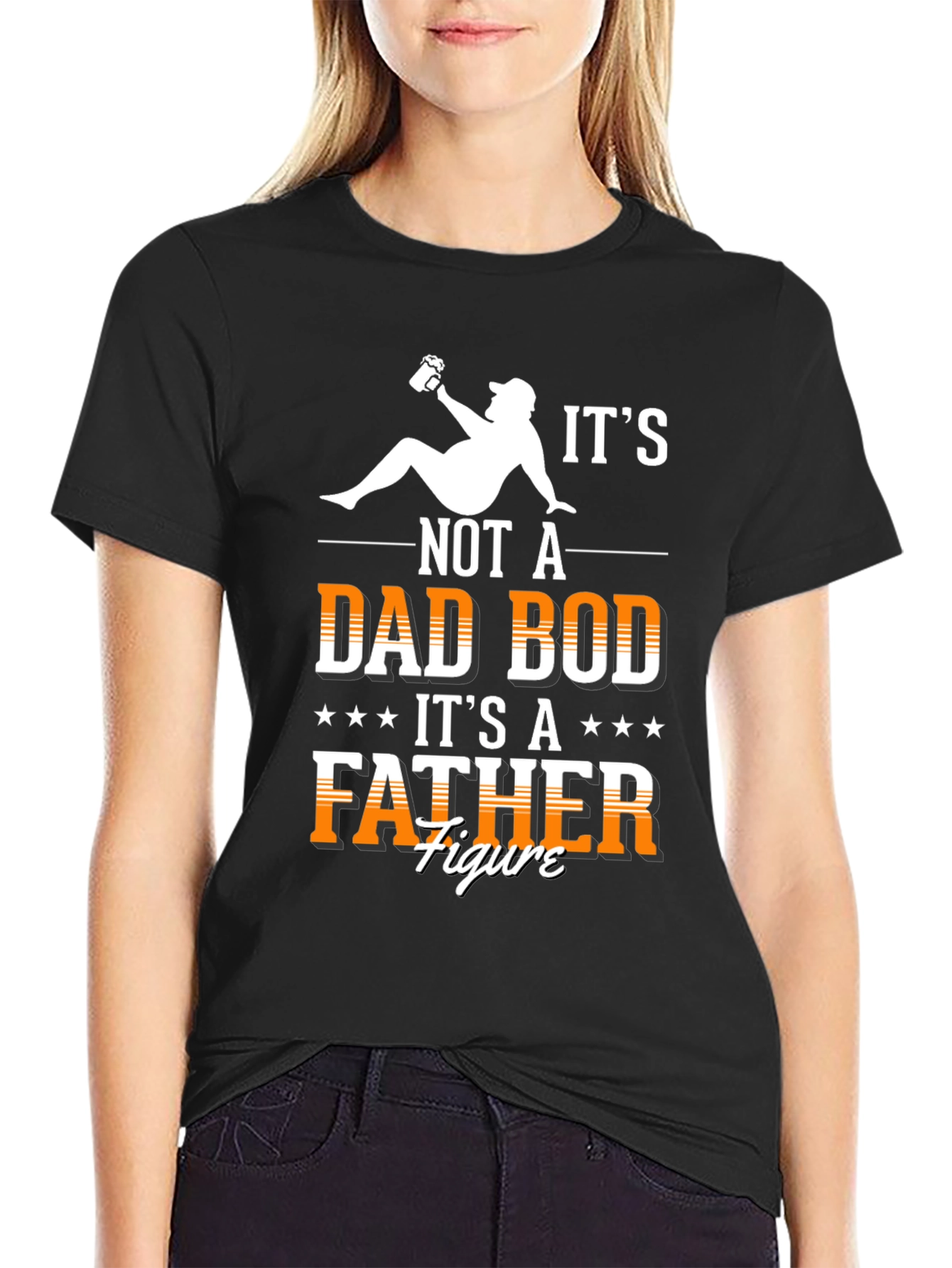 Dad Bod Father Figure T-Shirt - Funny Dad Tee