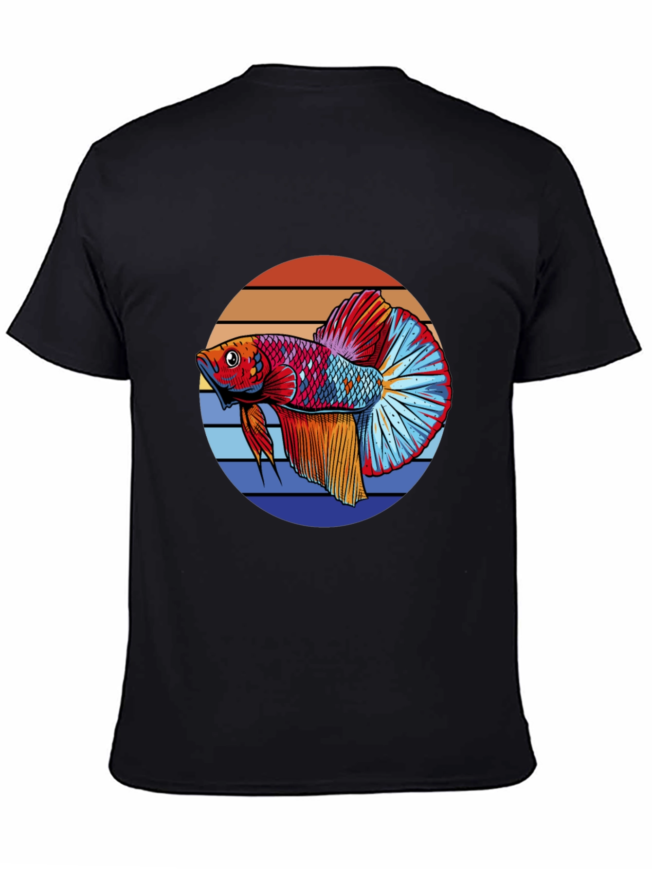 Betta Fish Graphic T-Shirt - Retro Style