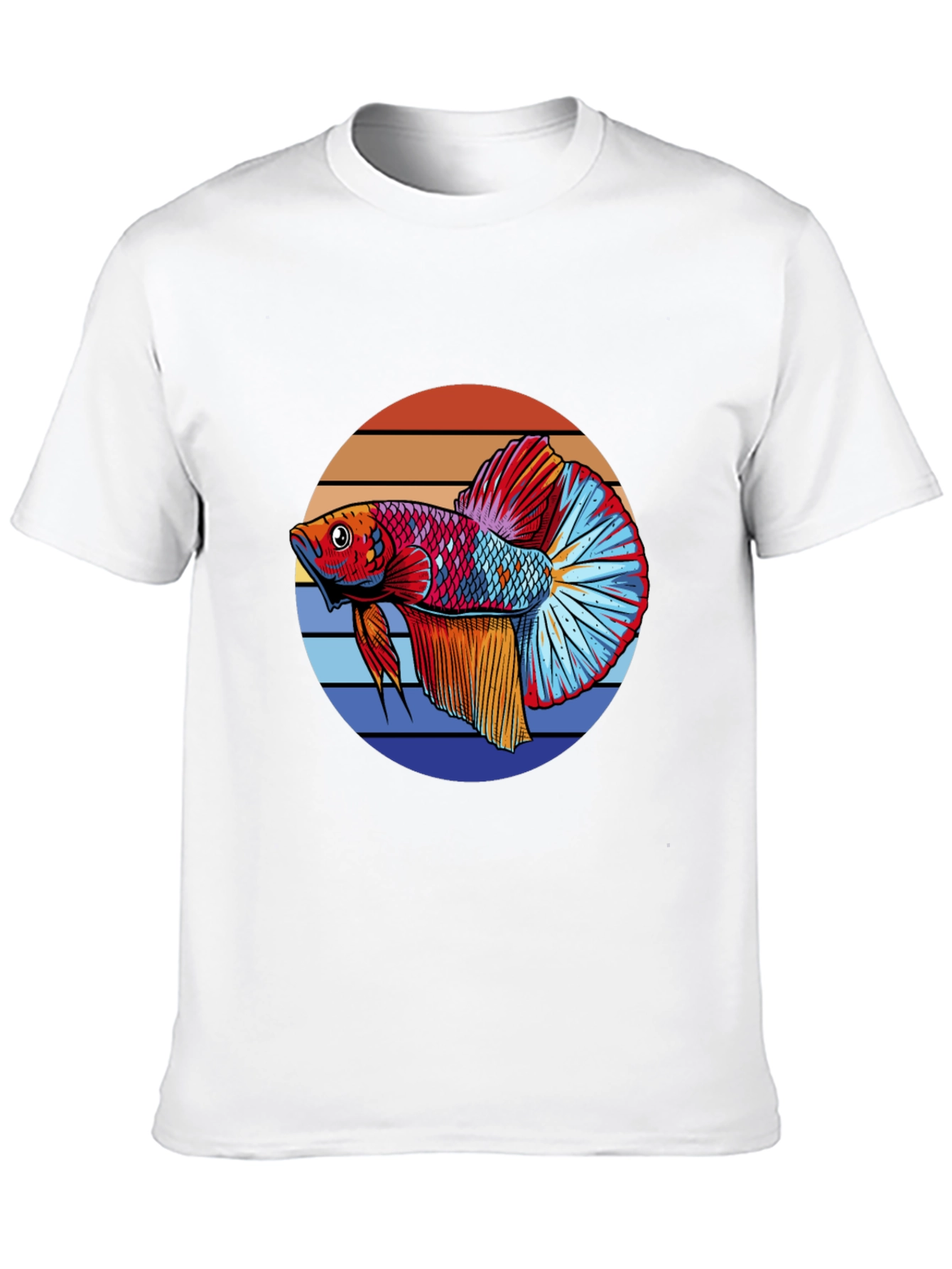 Betta Fish Graphic T-Shirt - Retro Style