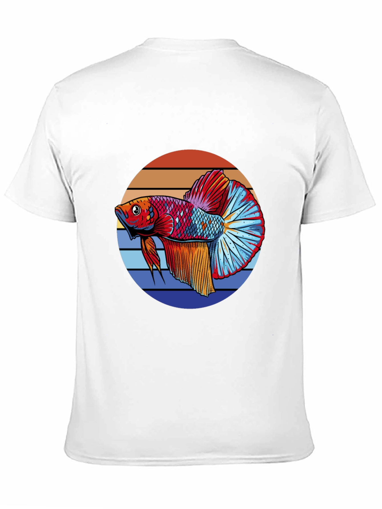 Betta Fish Graphic T-Shirt - Retro Style
