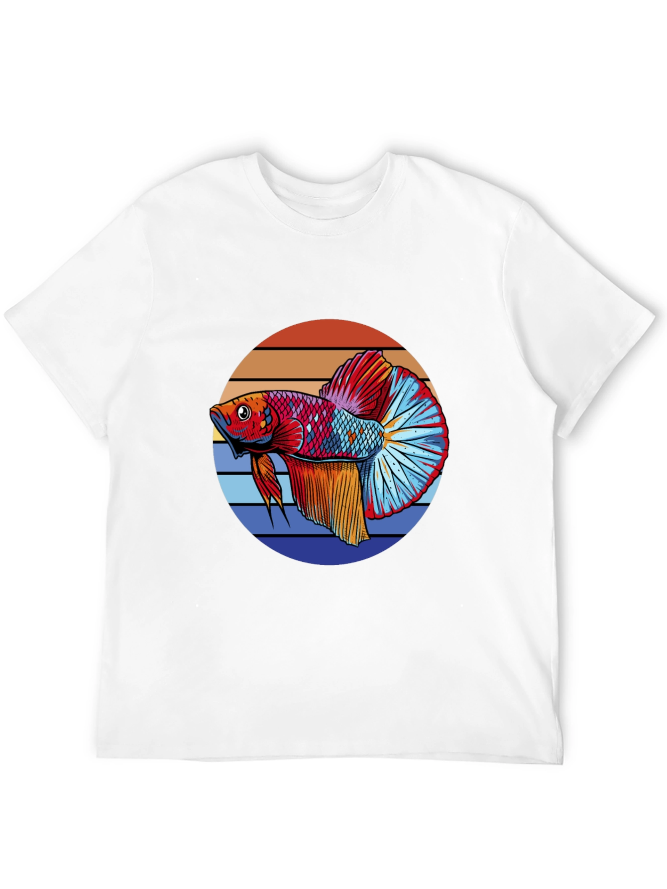 Betta Fish Graphic T-Shirt - Retro Style