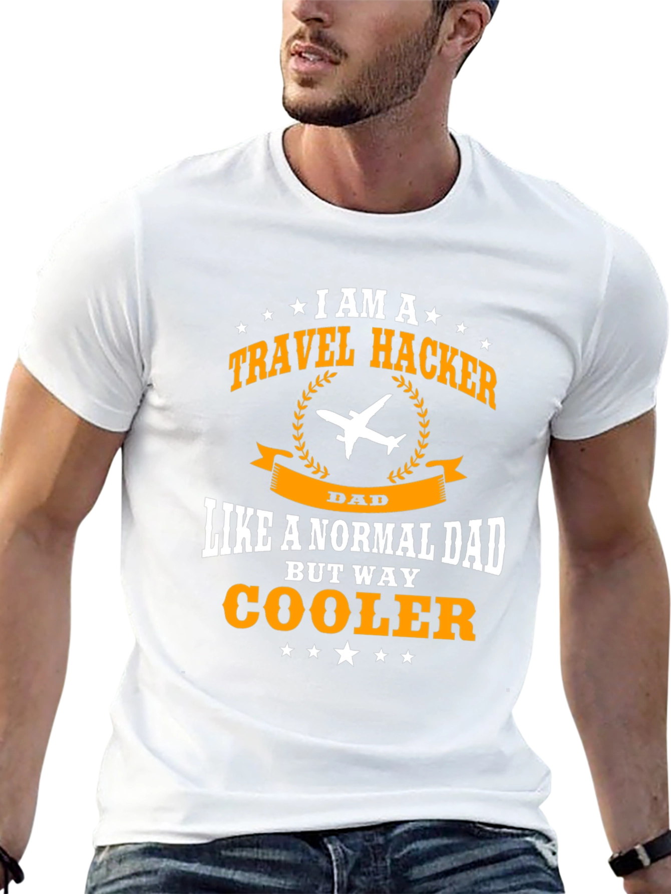 Travel Hacker Dad T-Shirt - Cool Dad Shirt