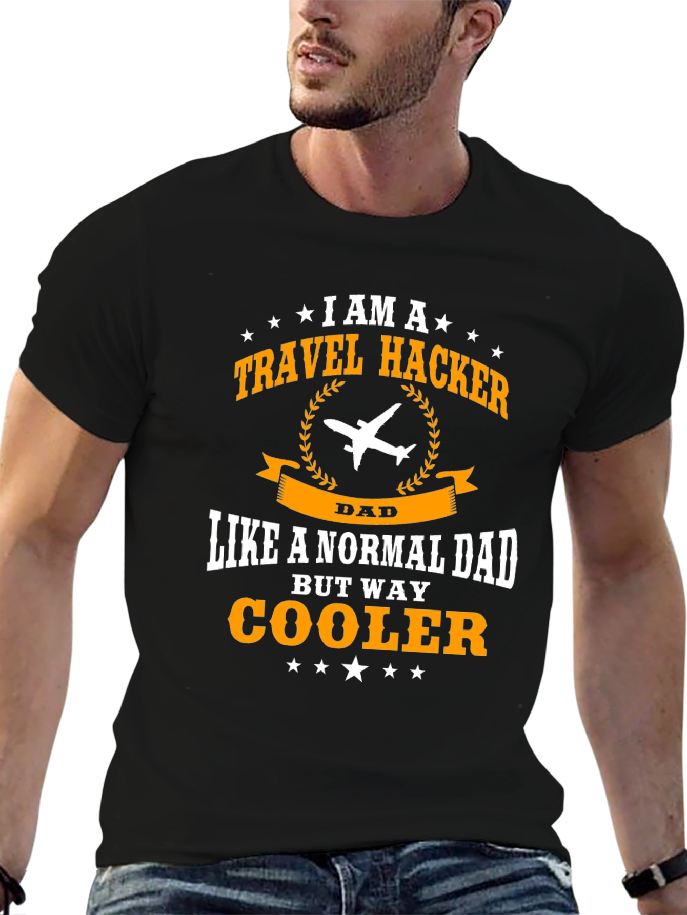 Travel Hacker Dad T-Shirt - Cool Dad Shirt