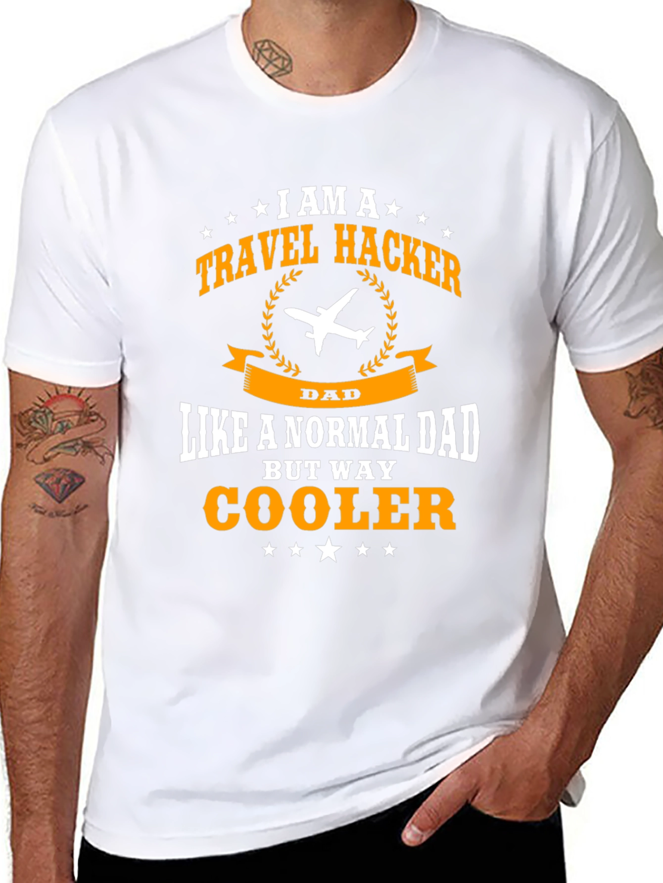 Travel Hacker Dad T-Shirt - Cool Dad Shirt
