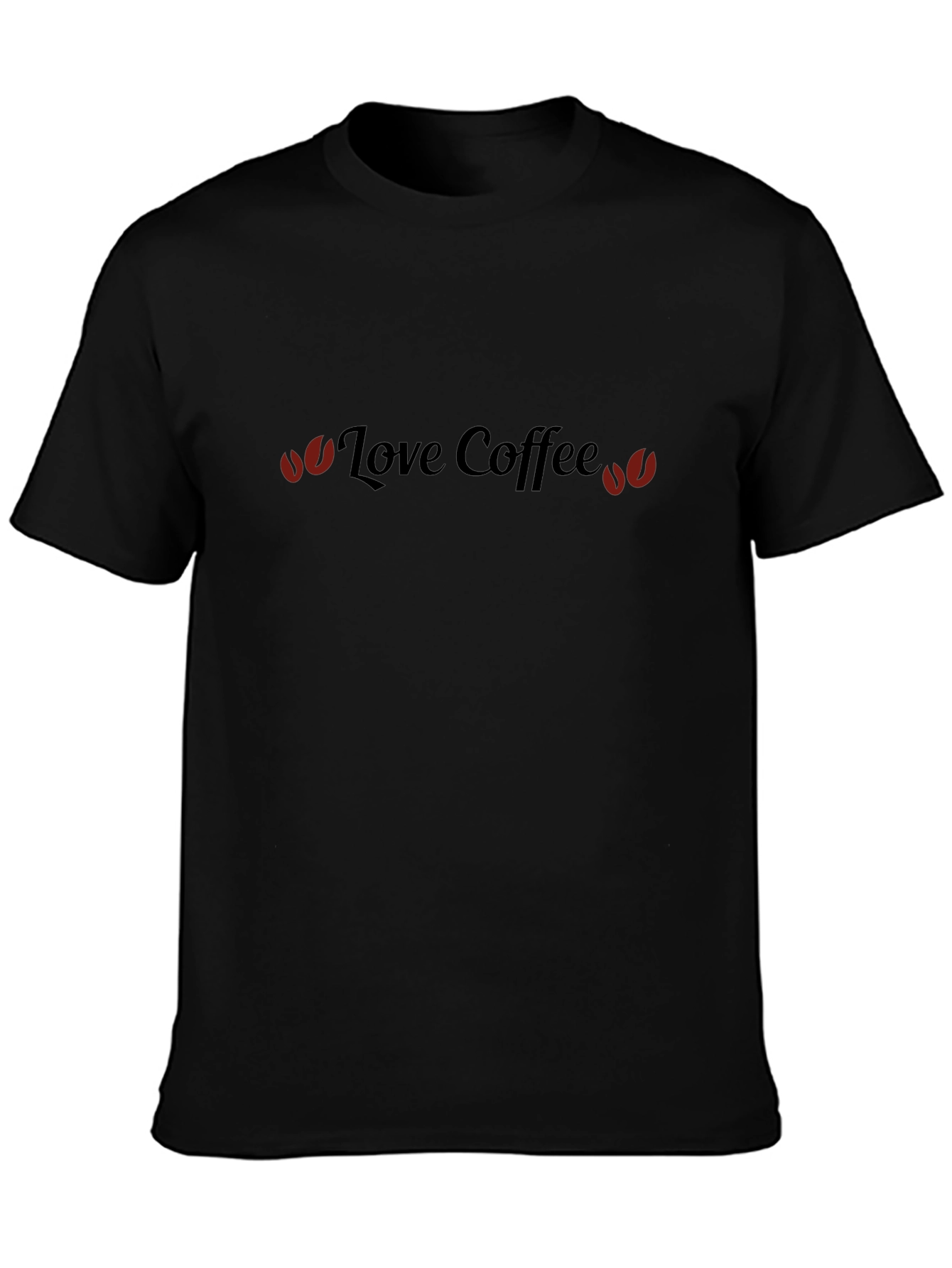Love Coffee Graphic T-Shirt - Black