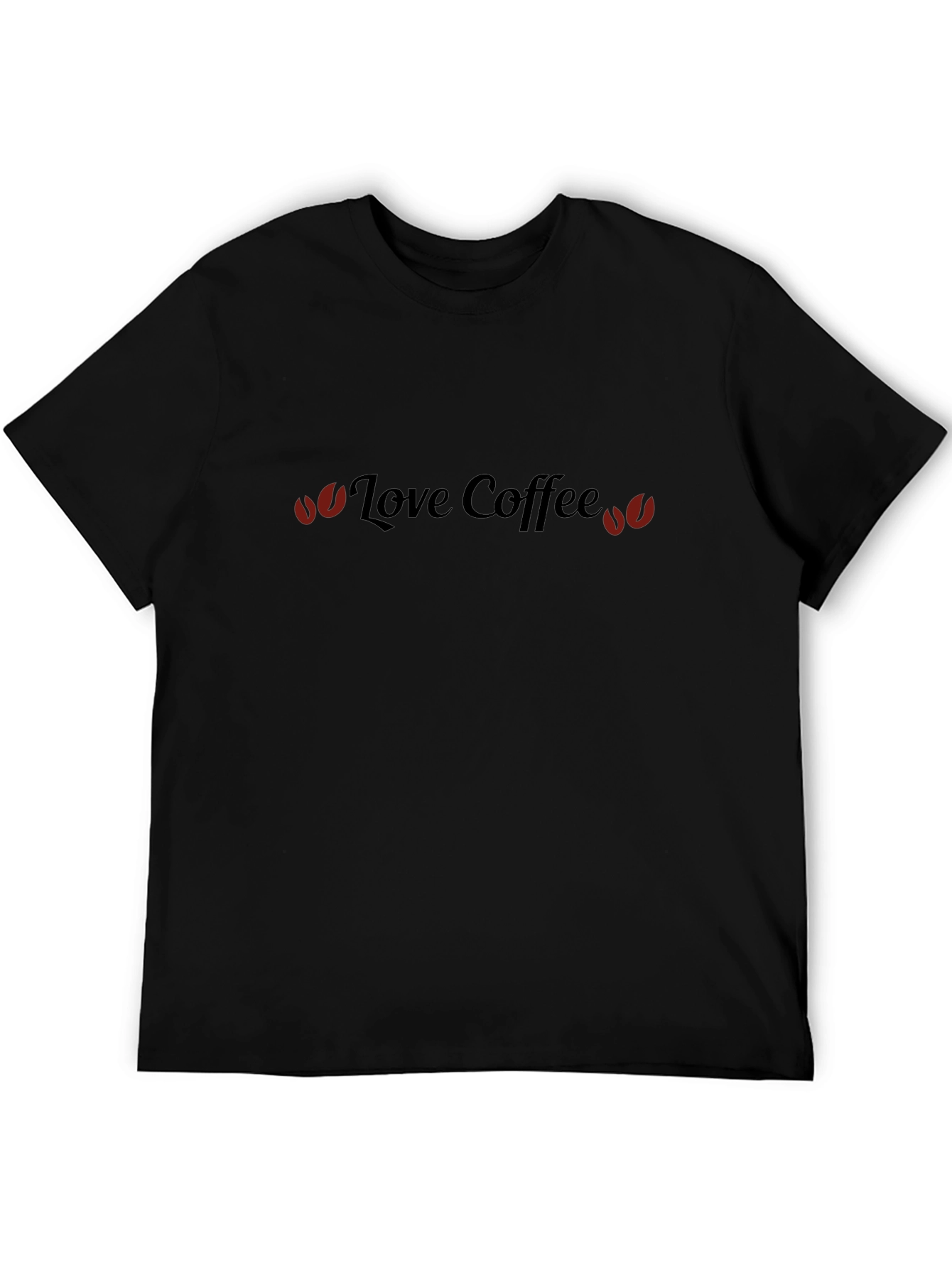 Love Coffee Graphic T-Shirt - Black