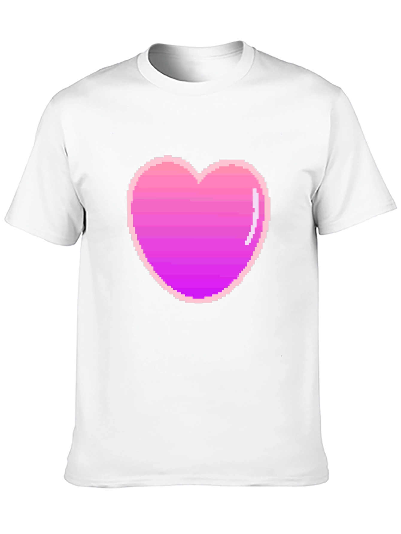 Pixel Heart Black T-Shirt - Retro Gaming Style