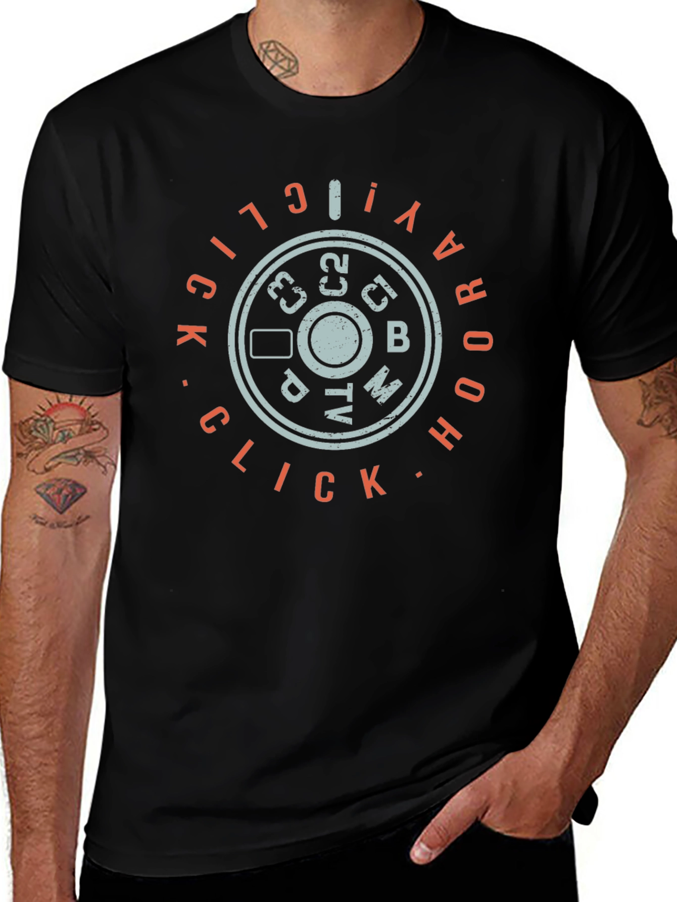 Retro Rotary Phone Dial Graphic Tee - Click Away!
