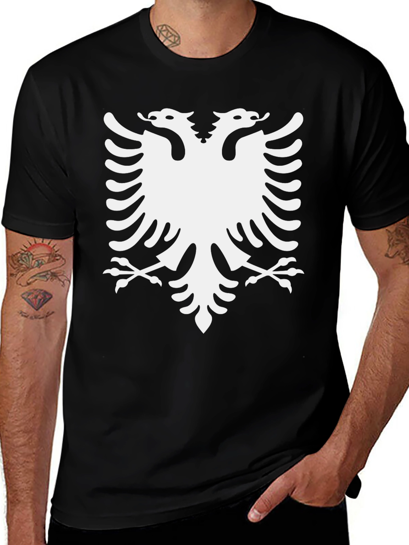 Albanian Eagle T-Shirt - Black Classic Fit
